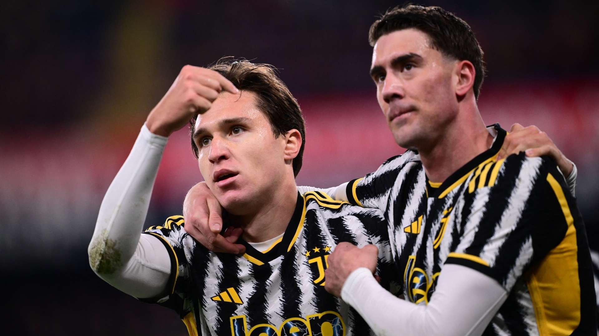 Federico Chiesa Dusan Vlahovic Juventus 2023-2024