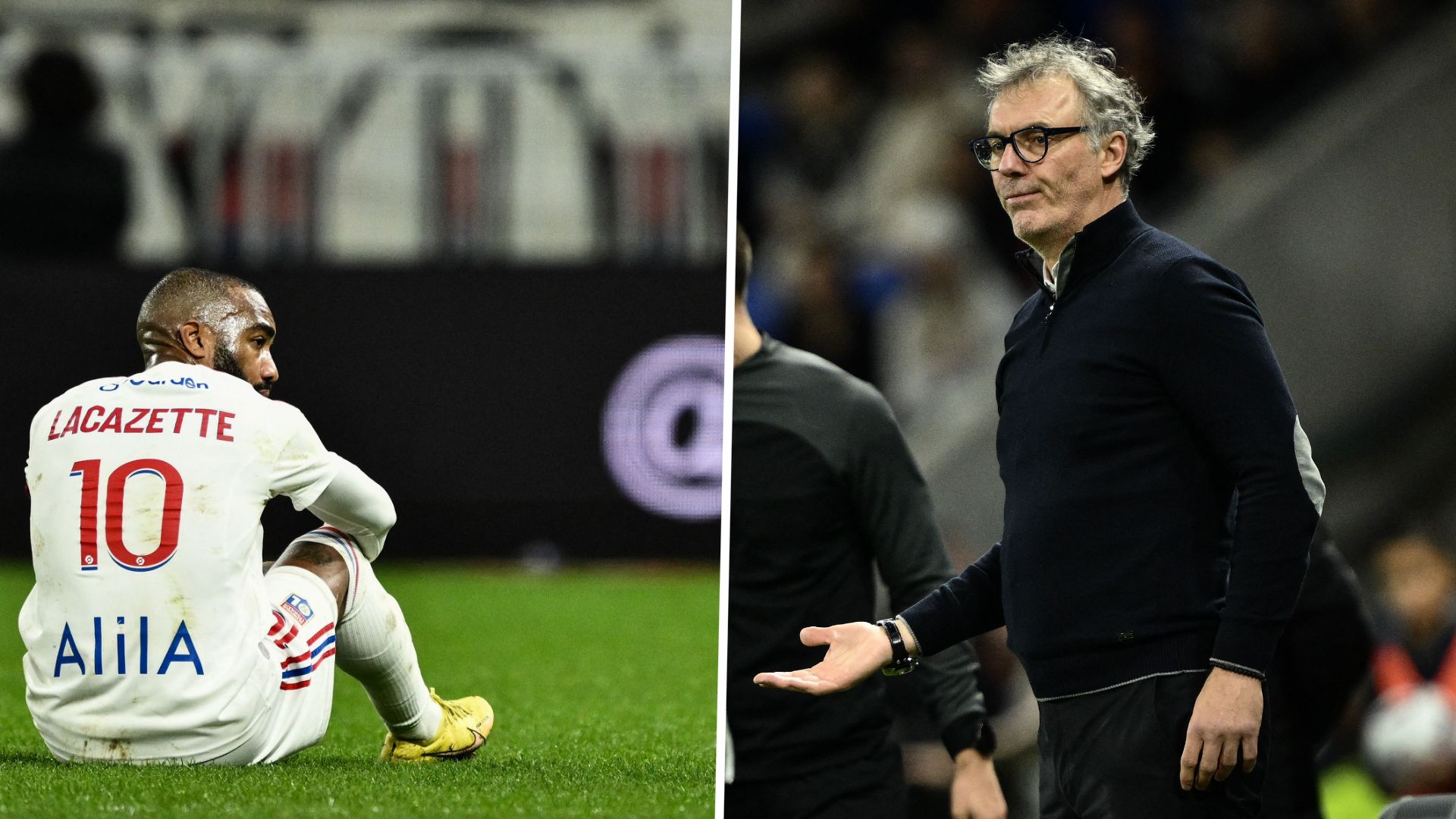 OL Clermont Alexandre Lacazette Laurent Blanc