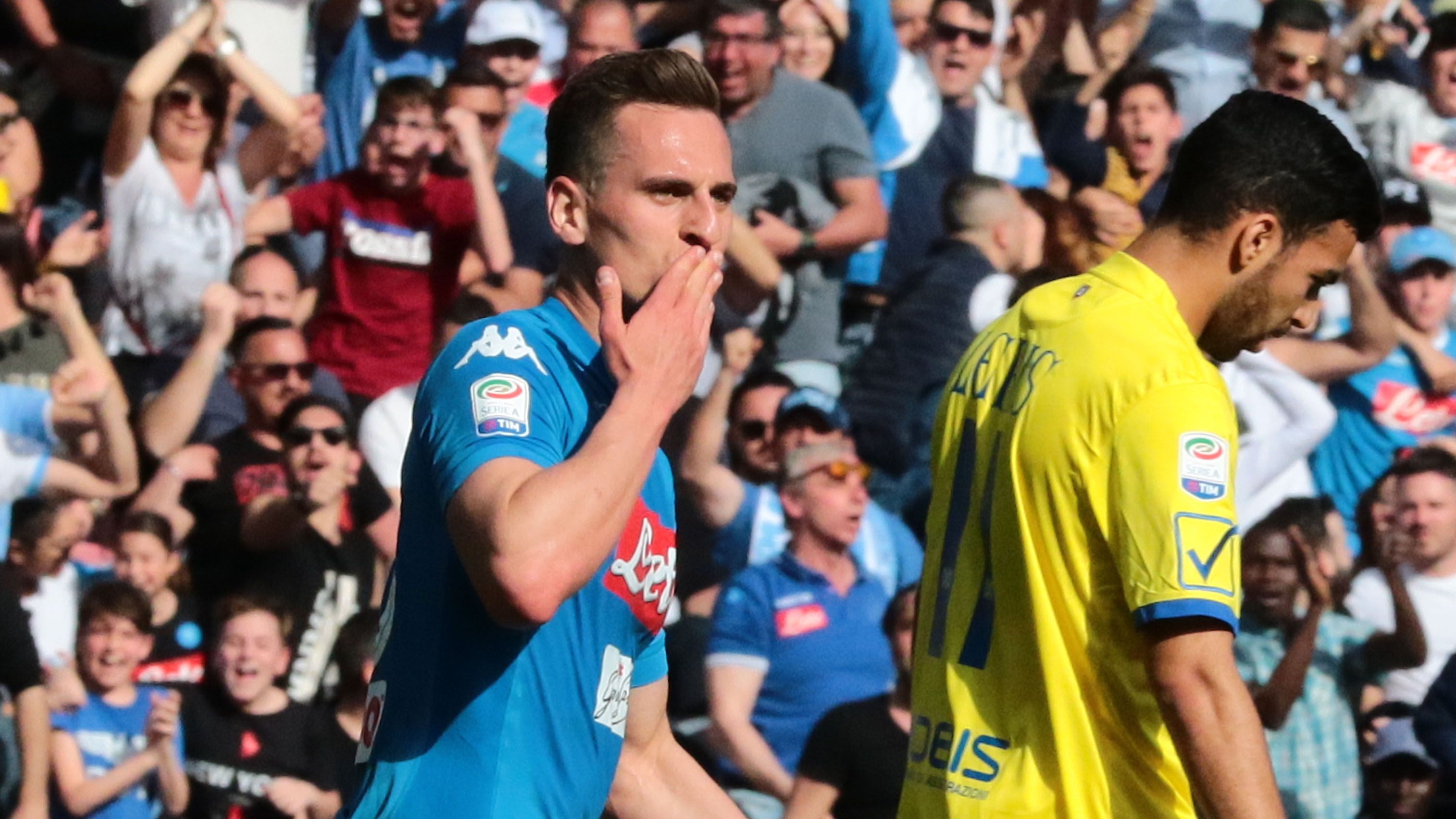 Arkadiusz Milik Napoli Chievo