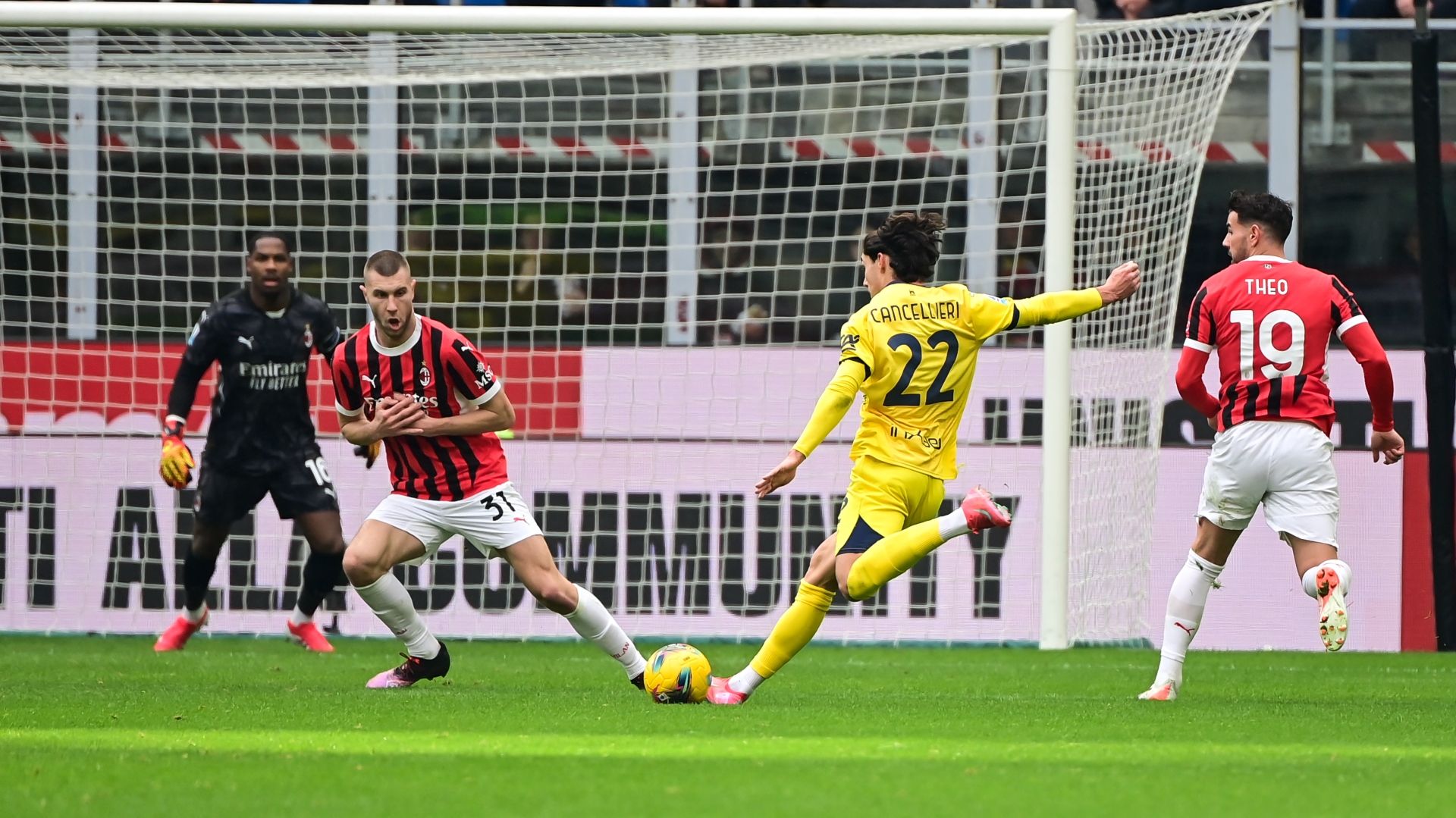 Theo Hernandez Cancellieri Milan Parma 26012025