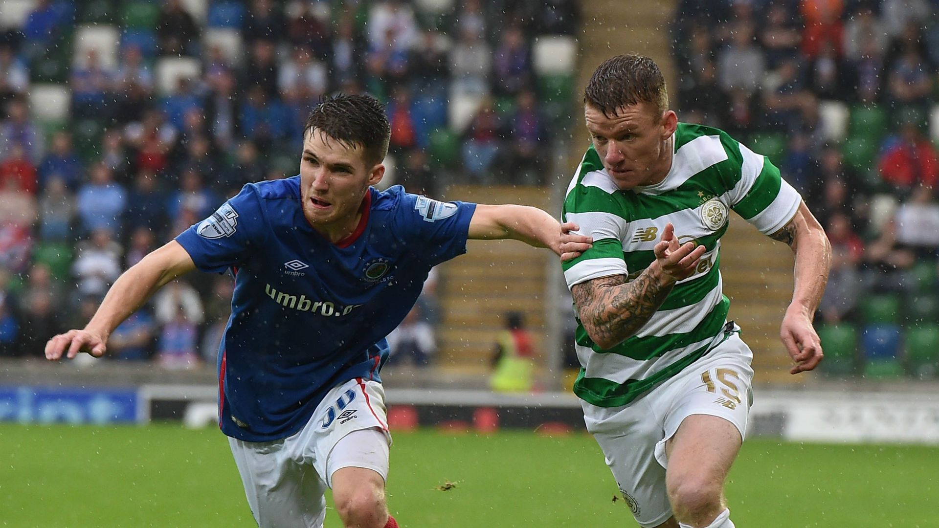 Paul Smyth Linfield Jonny Hayes Celtic