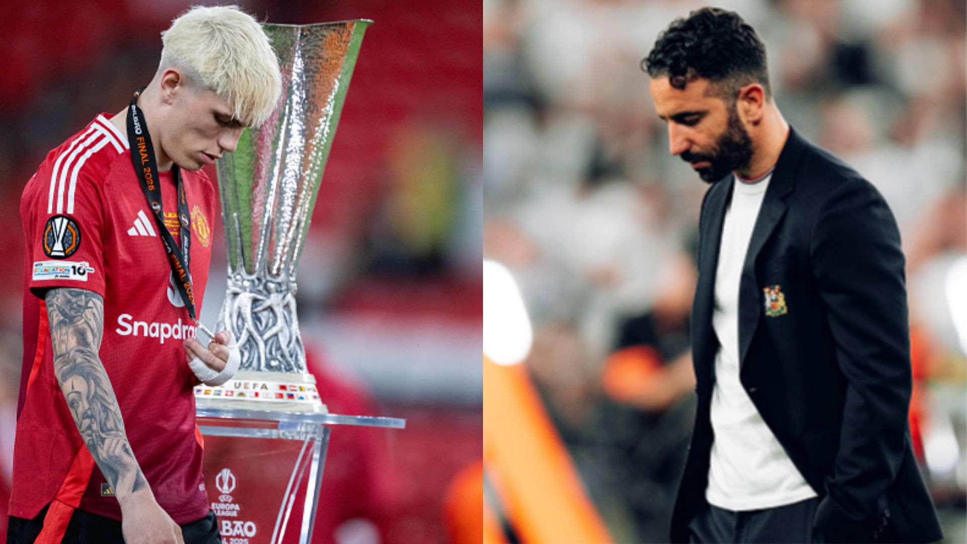 Alejandro Garnacho Ruben Amorim Man Utd Europa League 2025