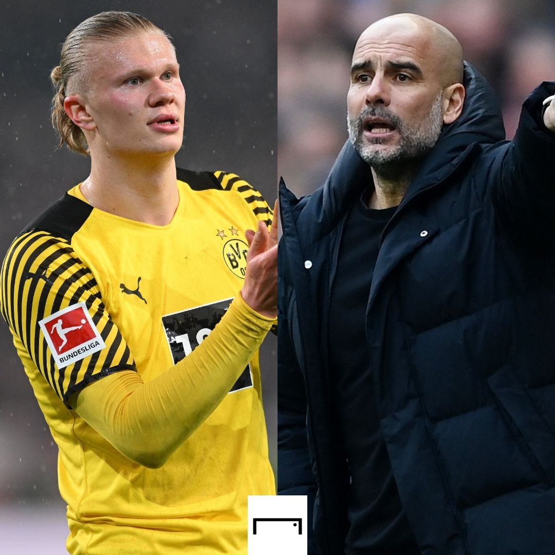 Erling Haaland Pep Guardiola GFX