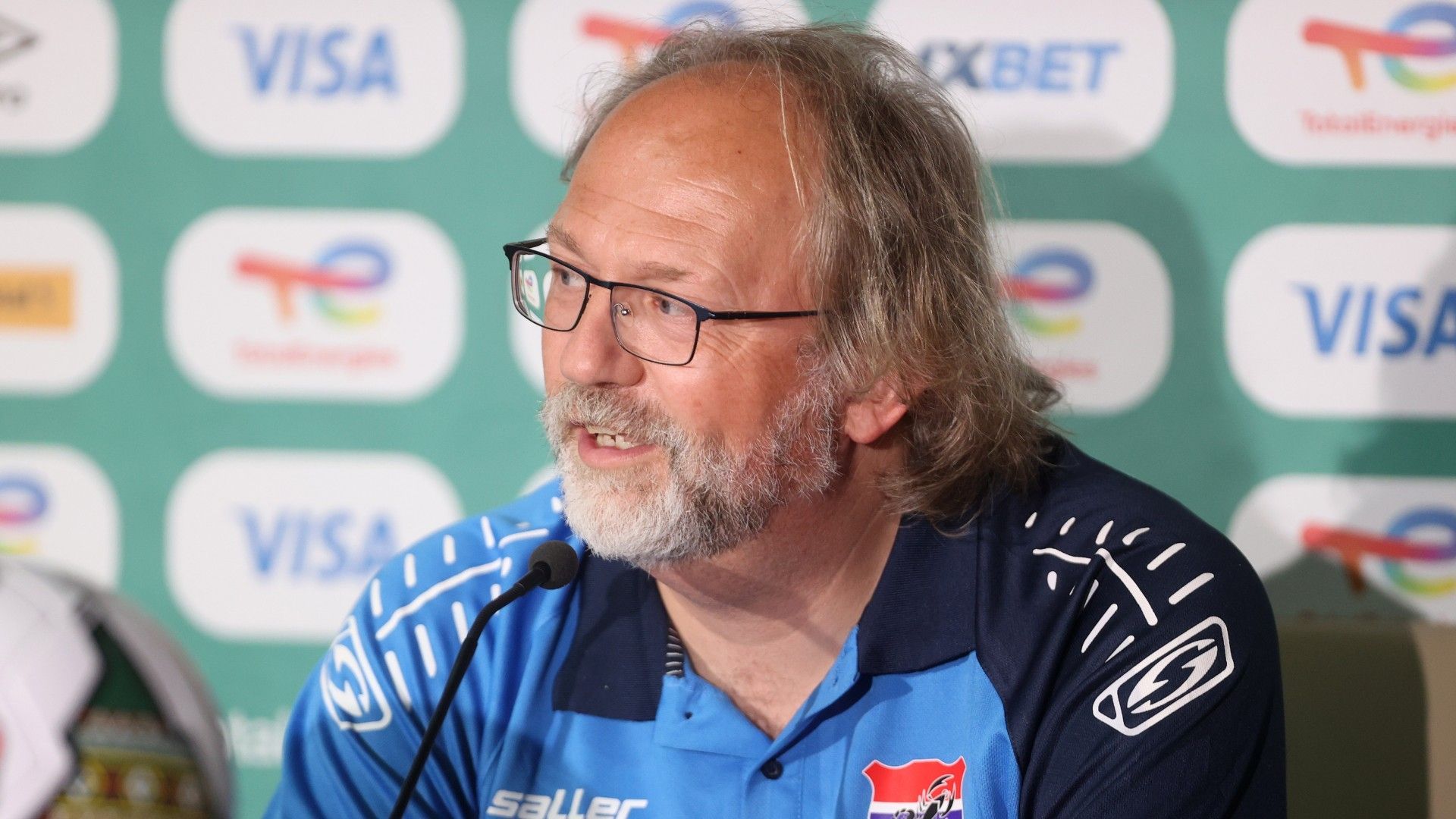 Gambia coach Tom Saintfiet during the 2021 Africa Cup of Nations Afcon.