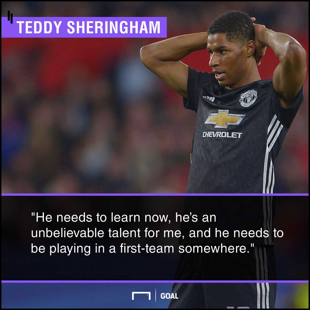 Marcus Rashford leave Manchester United Teddy Sheringham