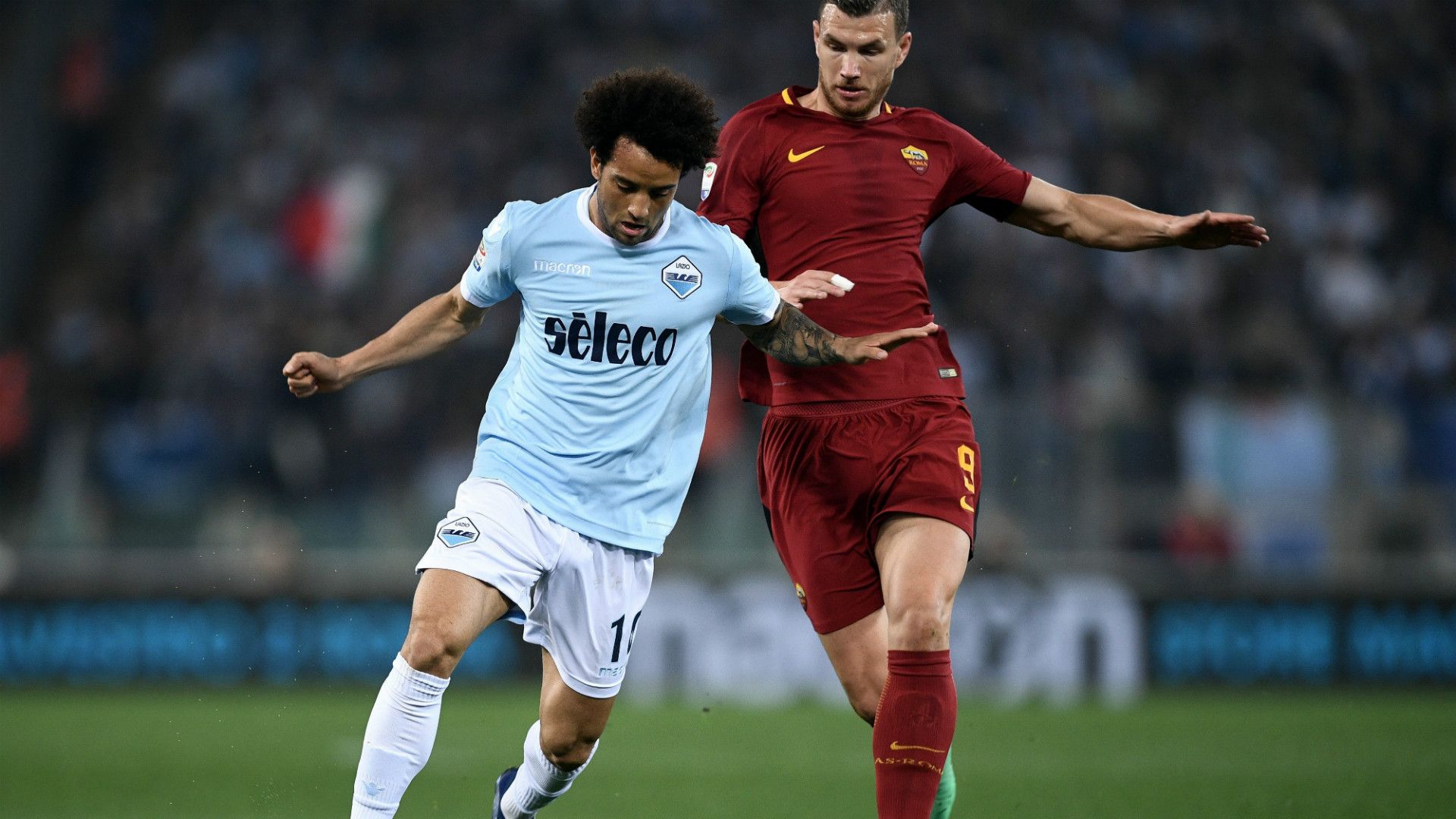 Felipe Anderson Edin Dzeko Lazio Roma