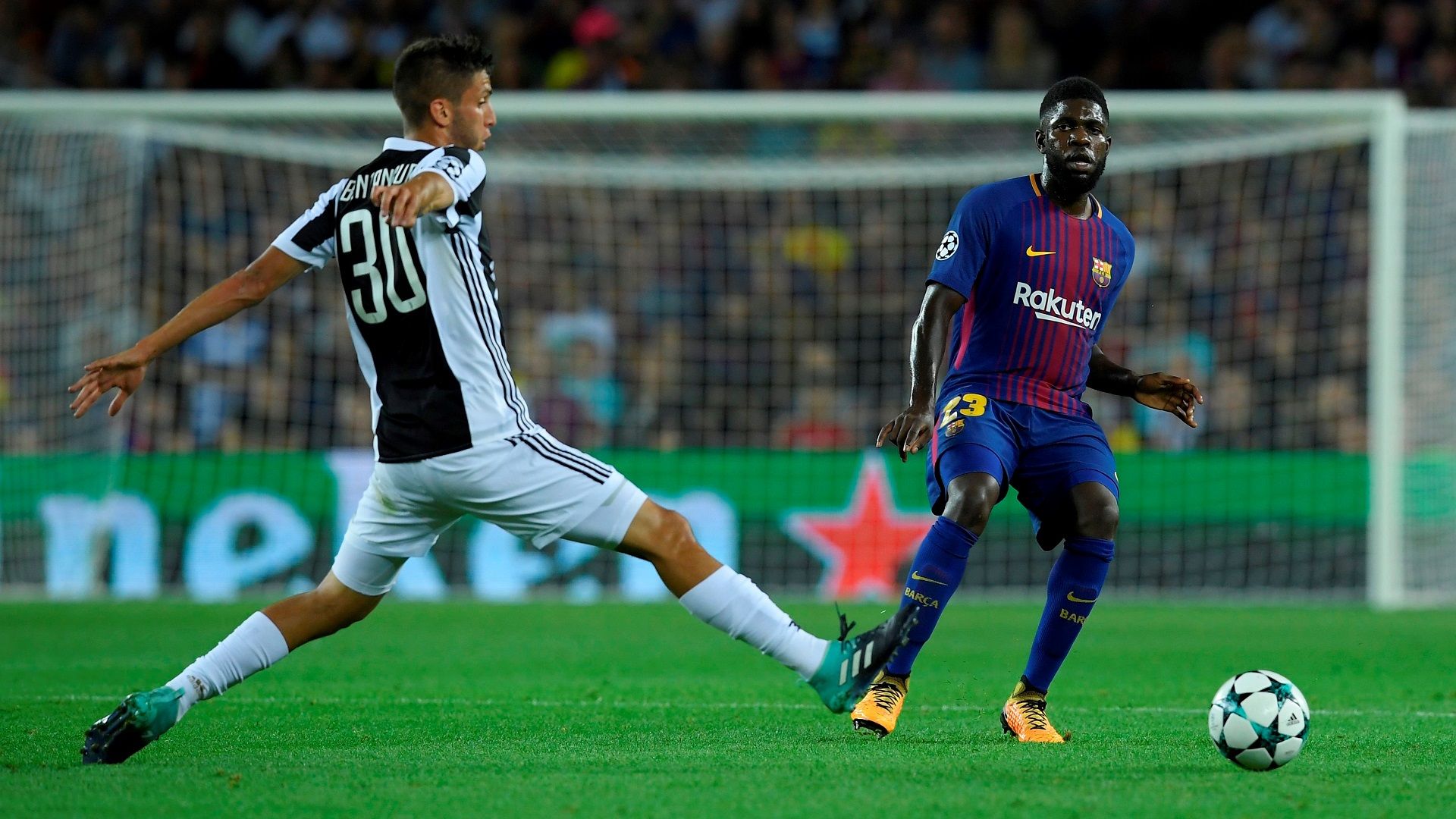 Samuel Umtiti Rodrigo Betancur Barcelona Juventus Champions League 12092017