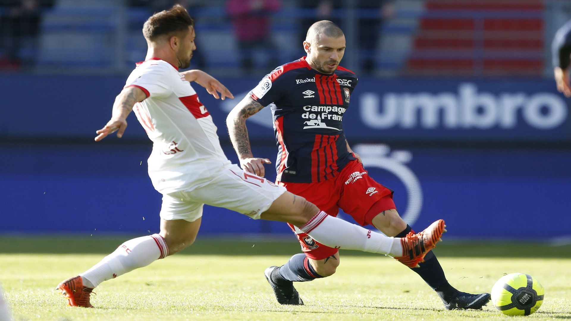 Vicent Bessat Andy Delort  Caen Toulouse Ligue 1 25042018