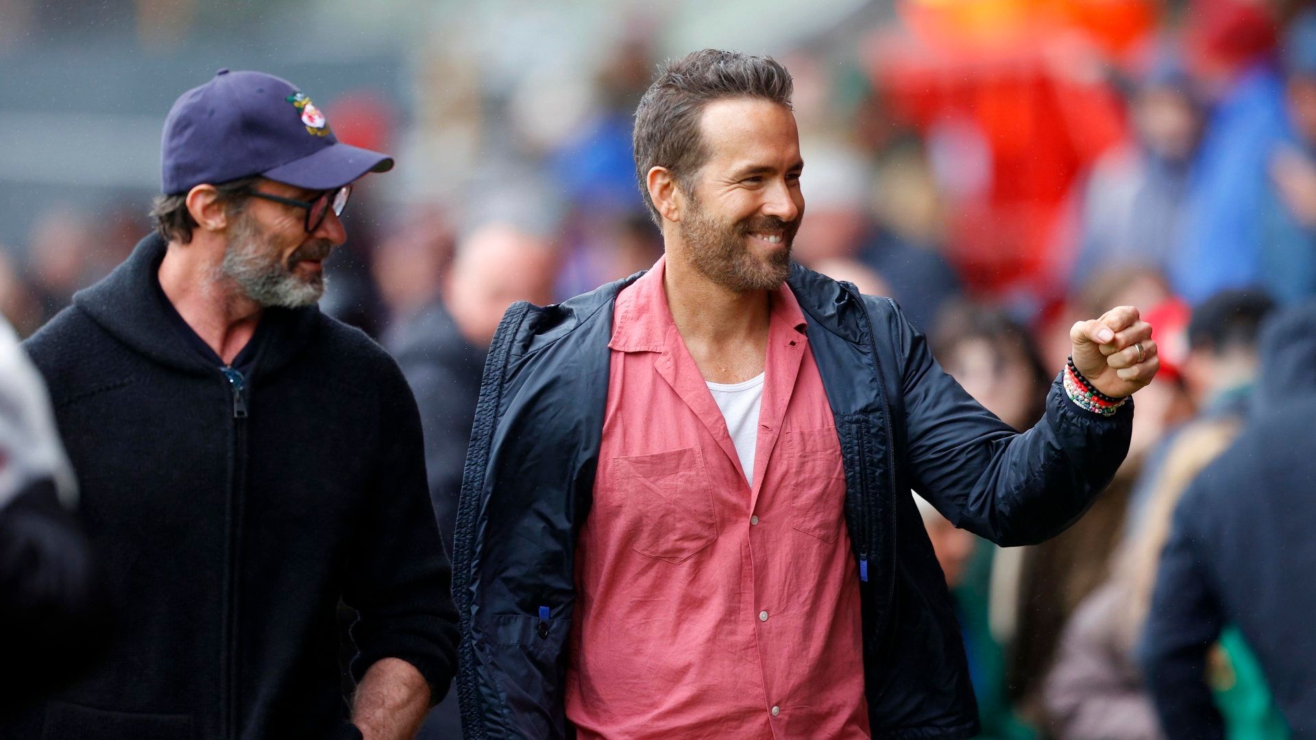 Hugh Jackman Ryan Reynolds Wrexham 2023-24