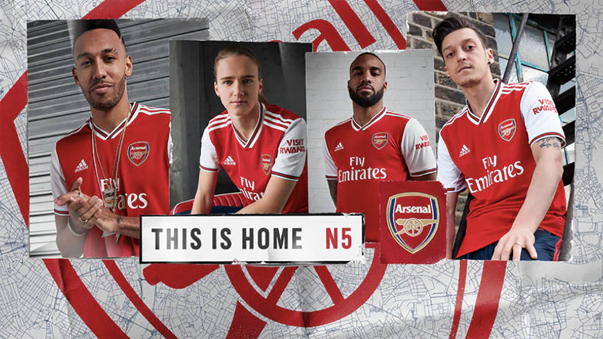 Arsenal home kit 2019-20