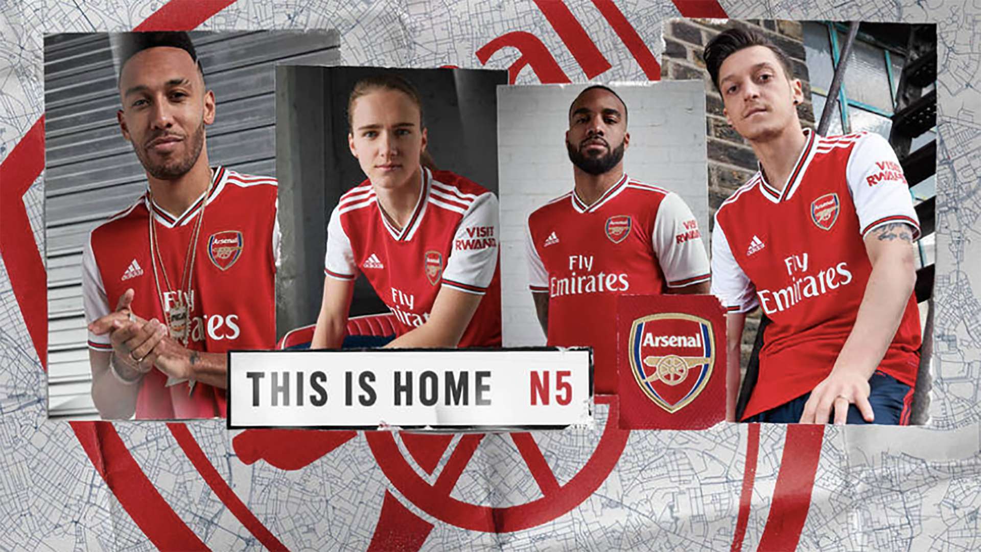 Arsenal home kit 2019-20