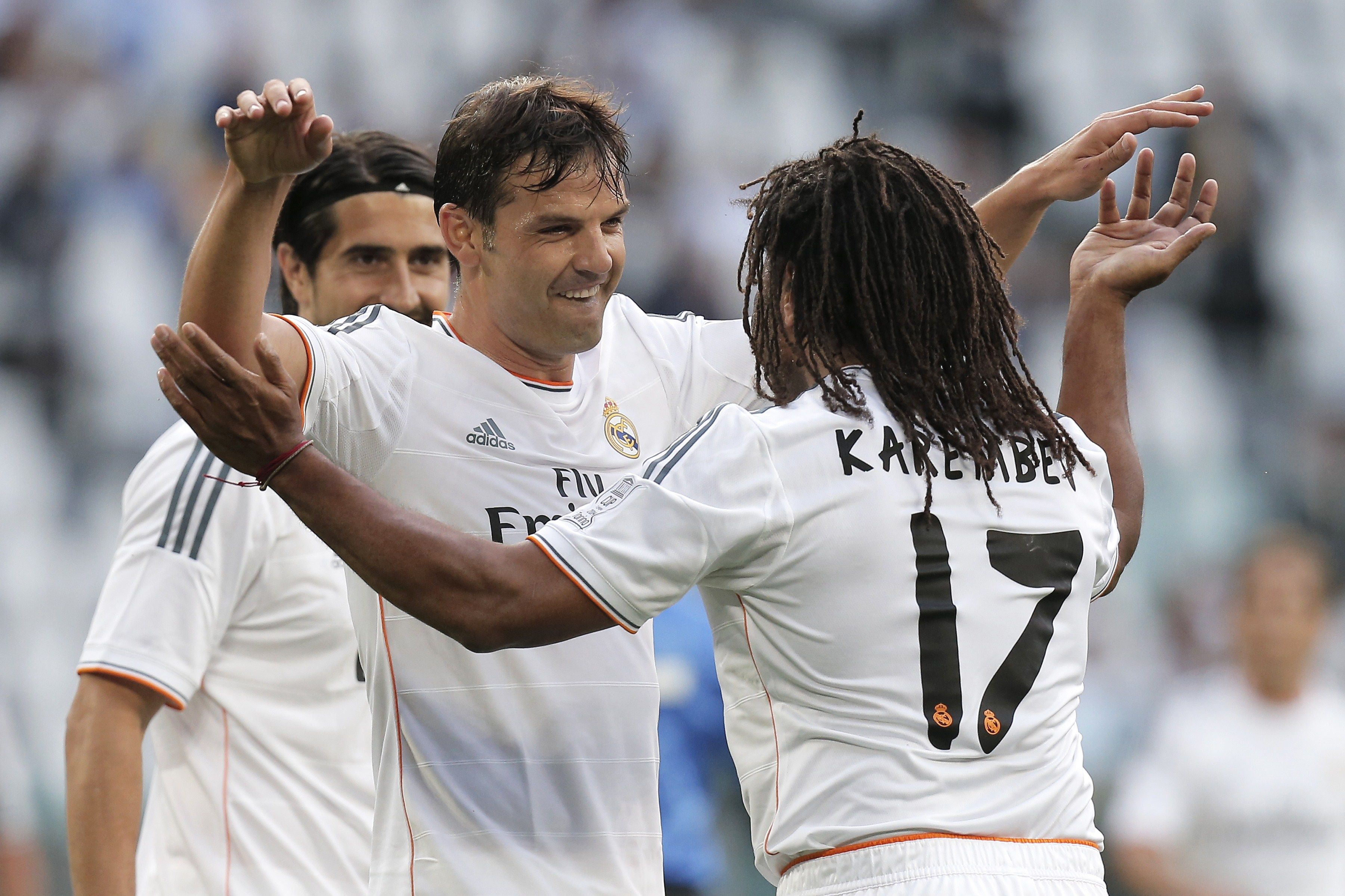 Fernando Morientes Christian Karembeu Juventus Legends Real Madrid Legends 06022014