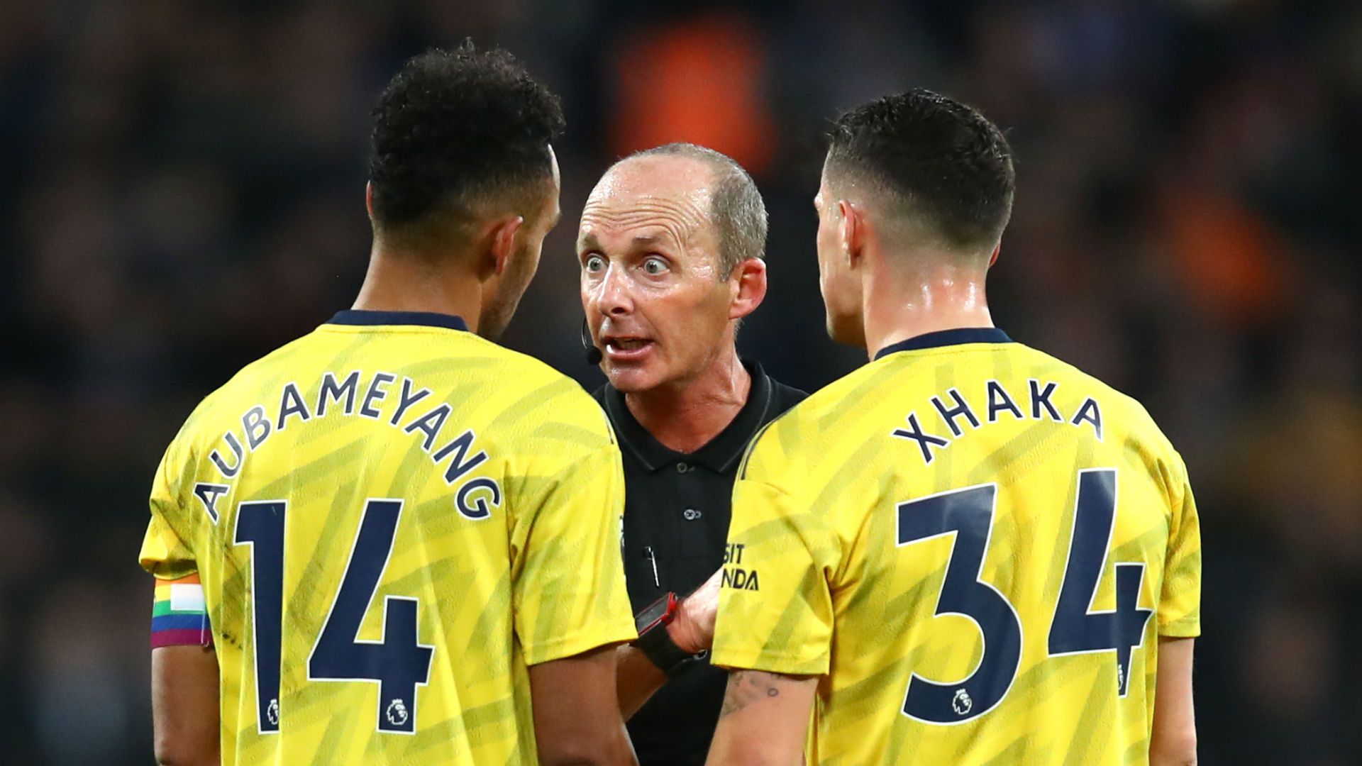 Pierre Emerick-Aubameyang Granit Xhaka Arsenal 2019-20