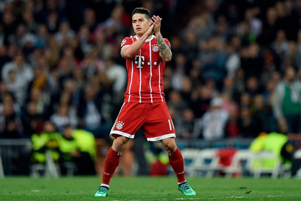 James Rodríguez Bayern Munich Champions League 2018