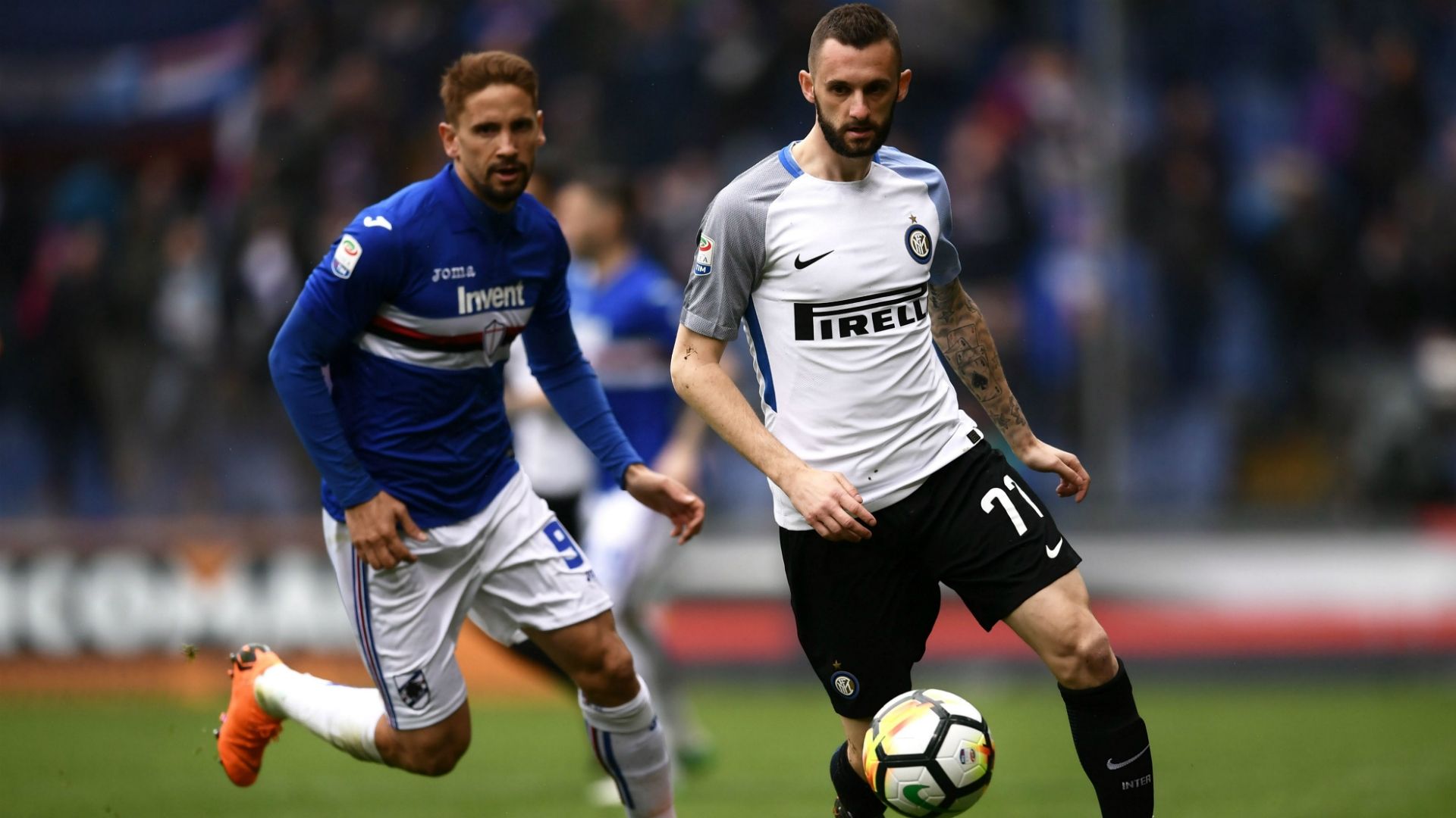 Marcelo Brozovic Gaston Ramirez Sampdoria Inter Serie A