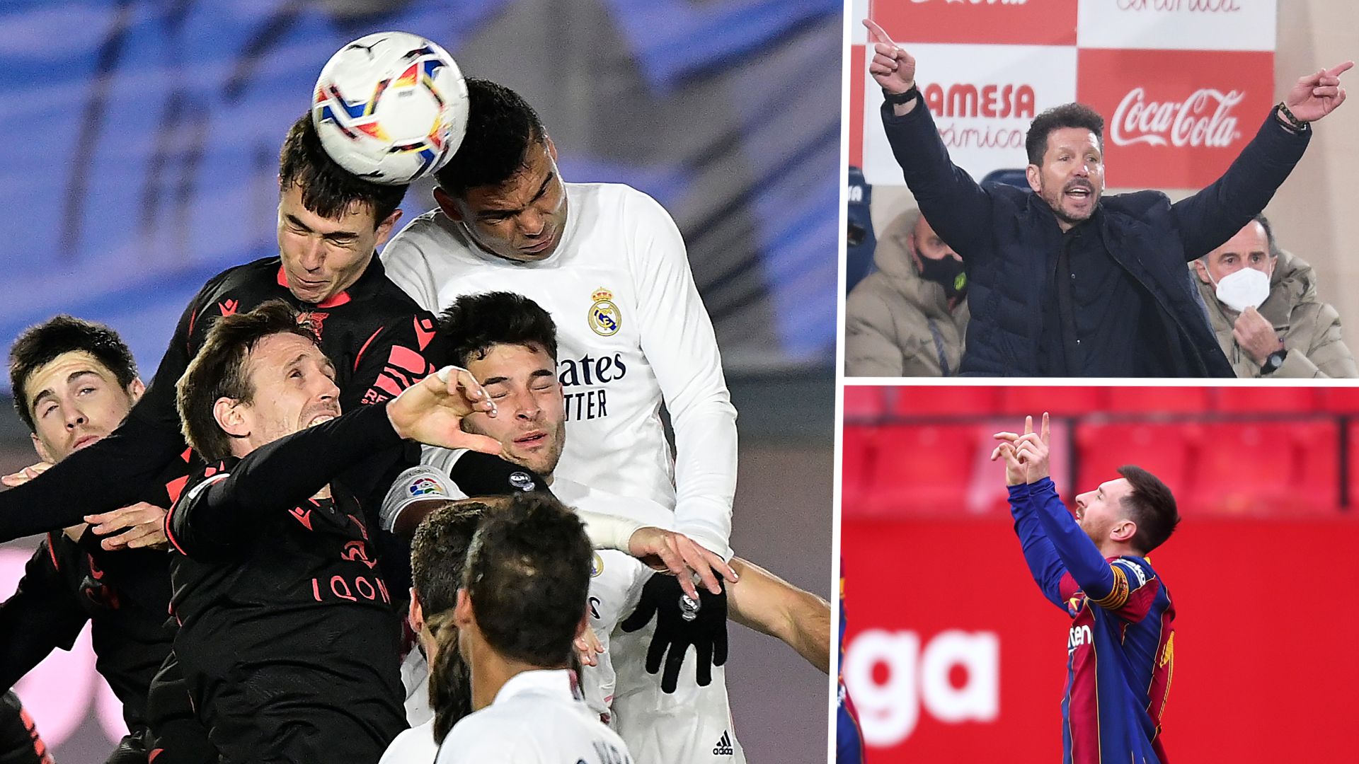 Real Madrid, Messi, Simeone