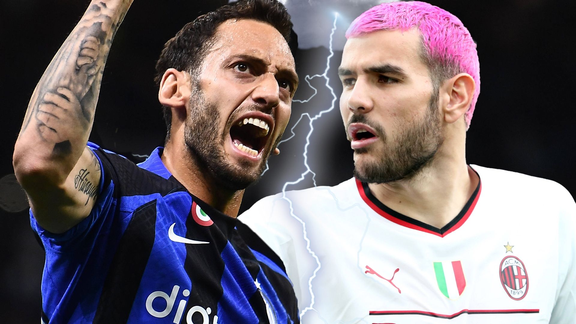 GFX Hakan Calhanoglu Theo Hernandez Inter Milan