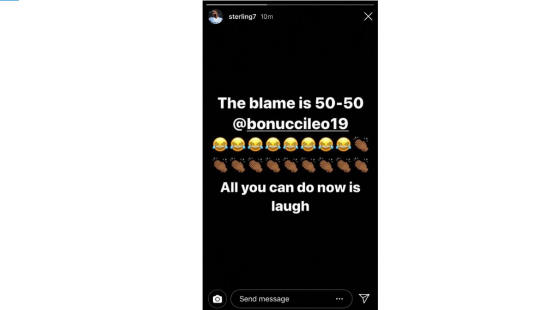 Raheem Sterling Instagram Moise Kean