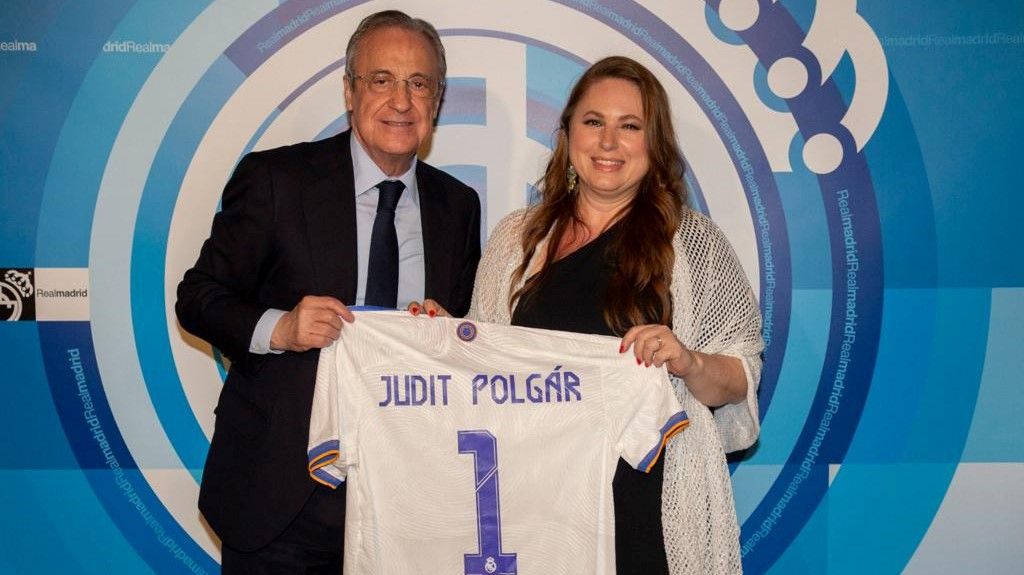 Polgár Judit és Florentino Pérez