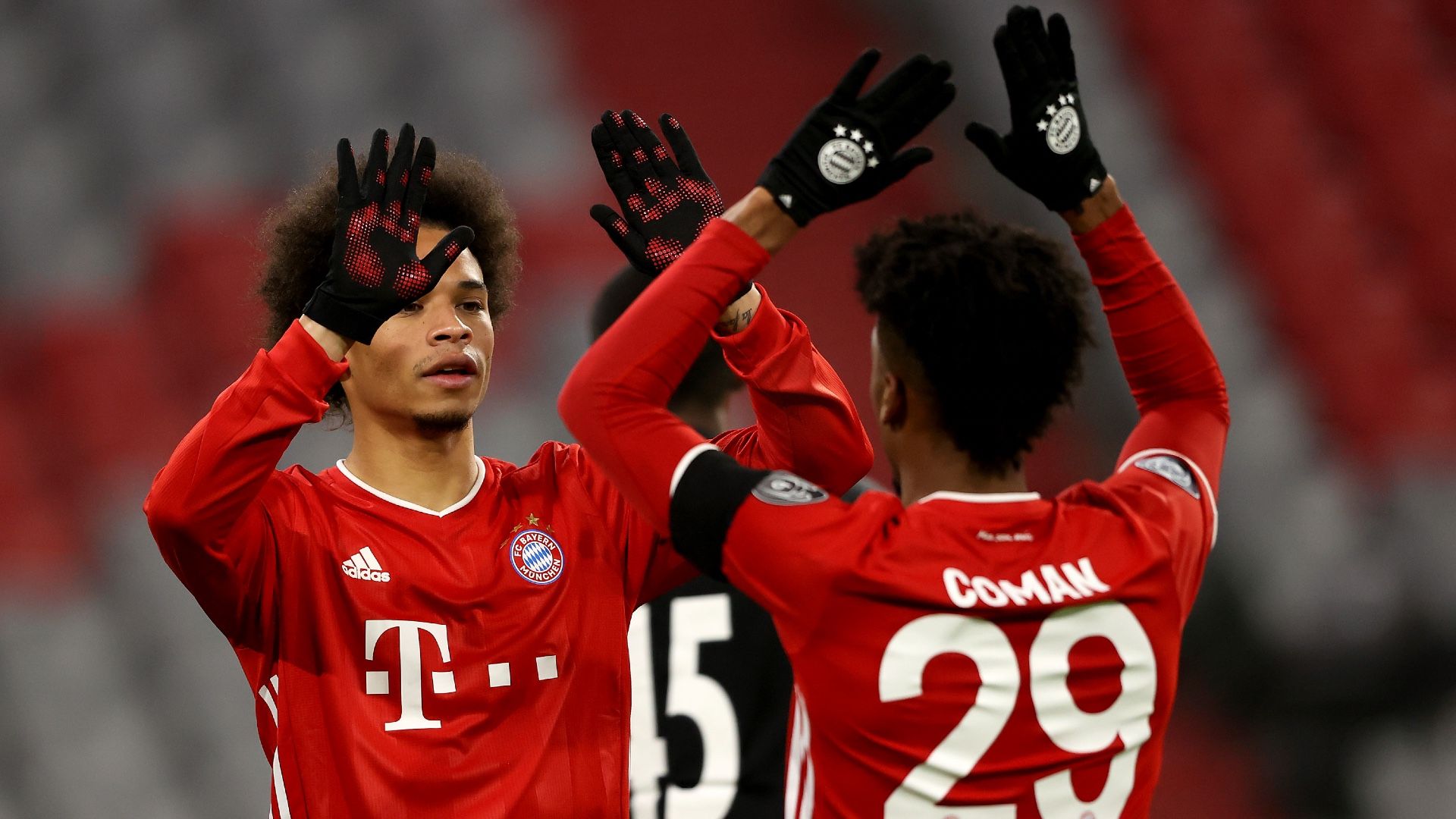Leroy Sane Kingsley Coman Bayern Munchen Salzburg Champions League 2020