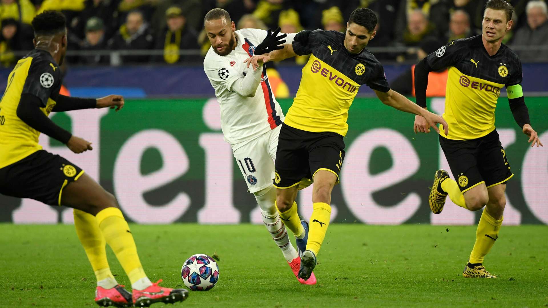 NEYMAR PSG ACHRAF HAKIMI BORUSSIA DORTMUND CHAMPIONS LEAGUE 18022020