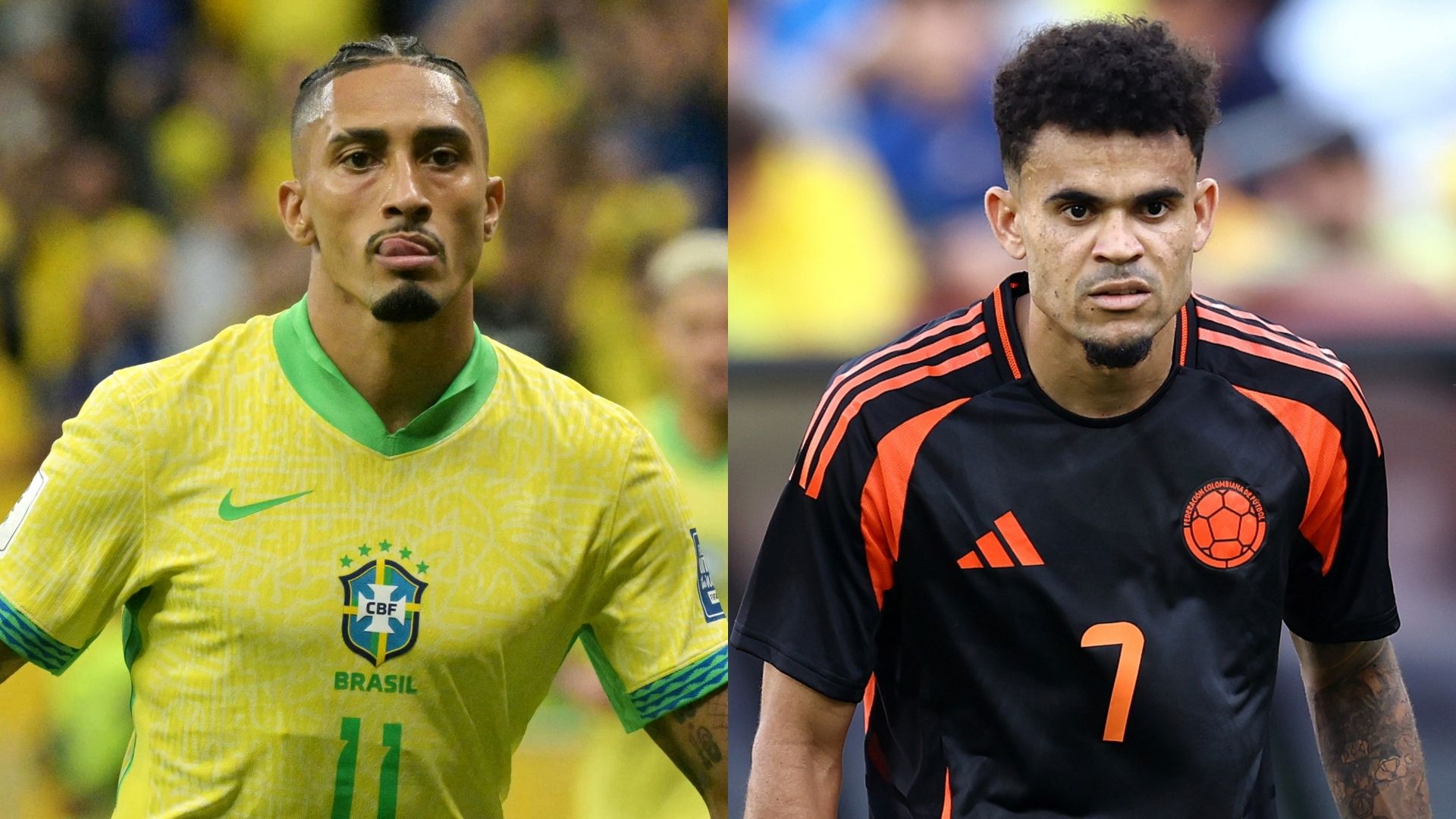 Raphinha Brazil Luis Diaz Colombia