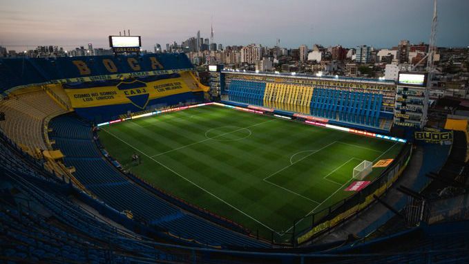 Bombonera vacia Boca Libertad Copa Libertadores 29092020