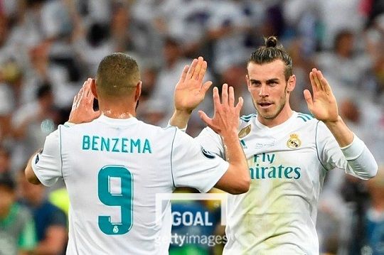 레알 마드리드 공격수 벤제마(좌)와 베일(우). 사진=게티이미지
