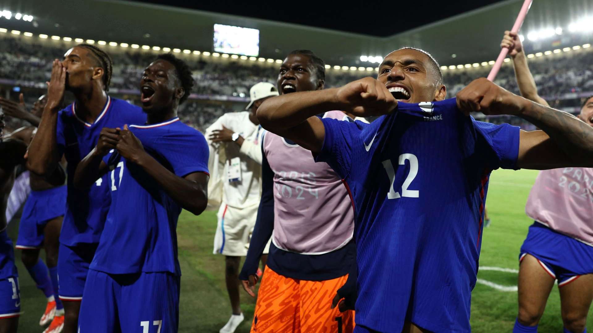 France celebrate Argentina Olympics 2024