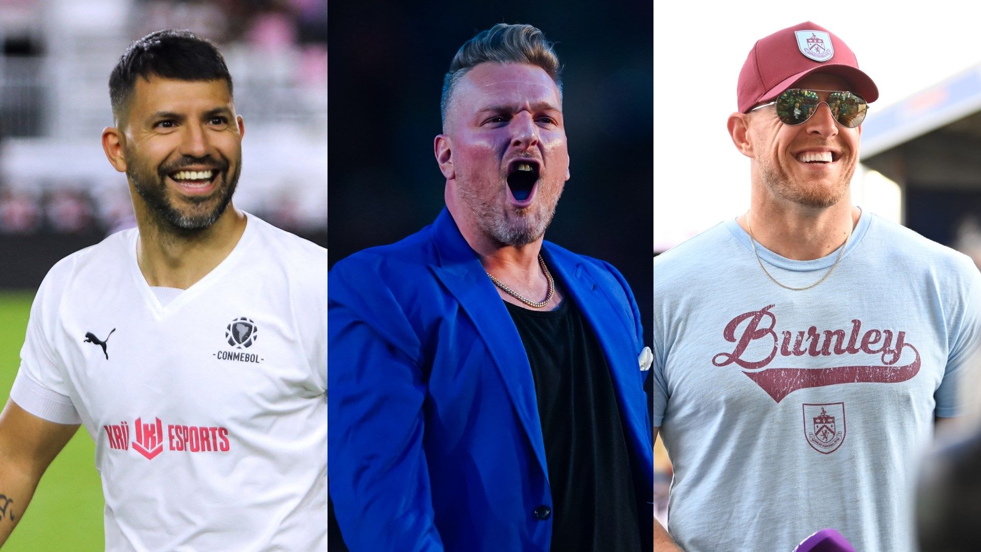 Sergio Aguero Pat McAfee JJ Watt