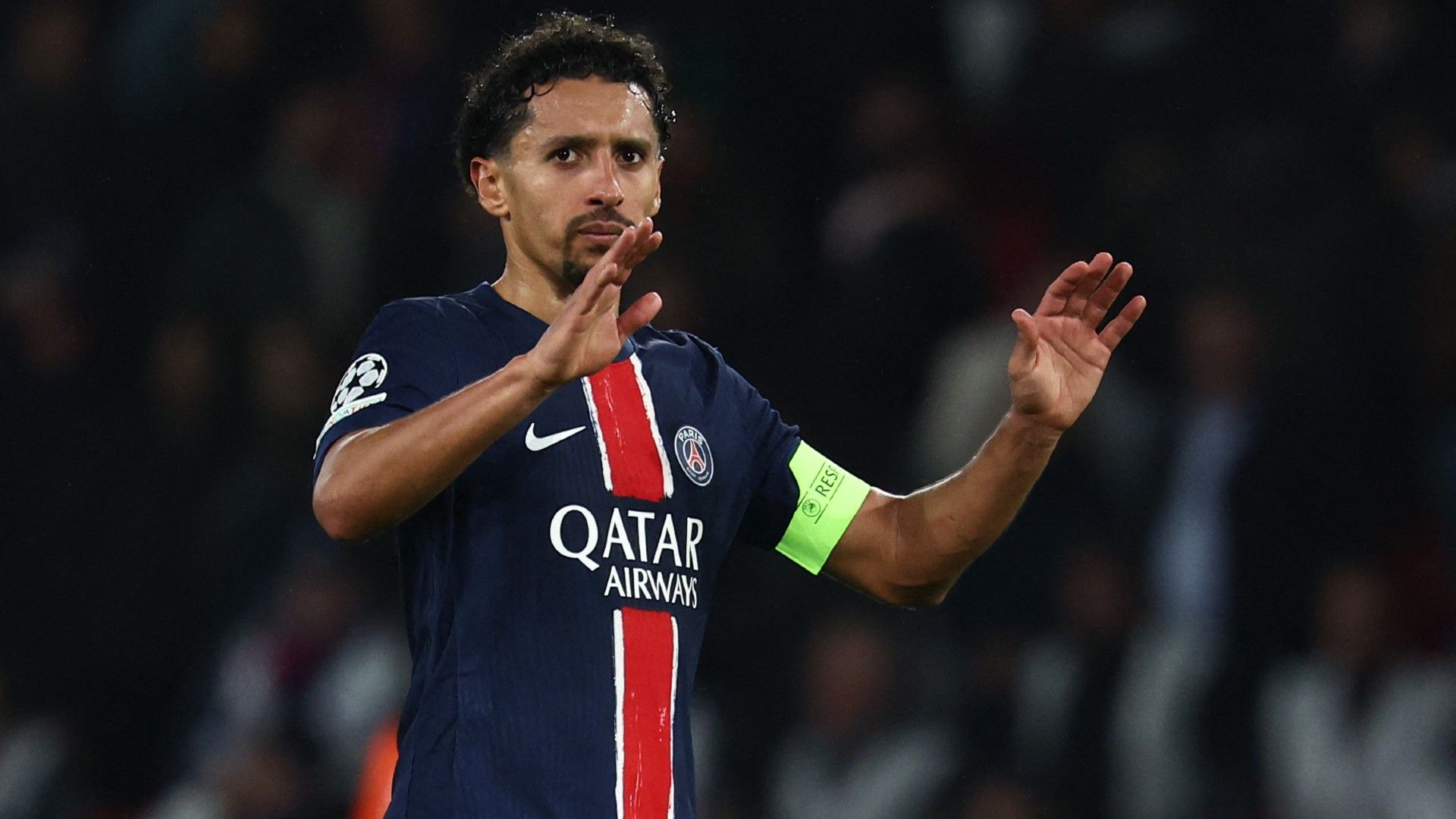 Paris Saint-Germain's Brazilian defender #05 Marquinhos