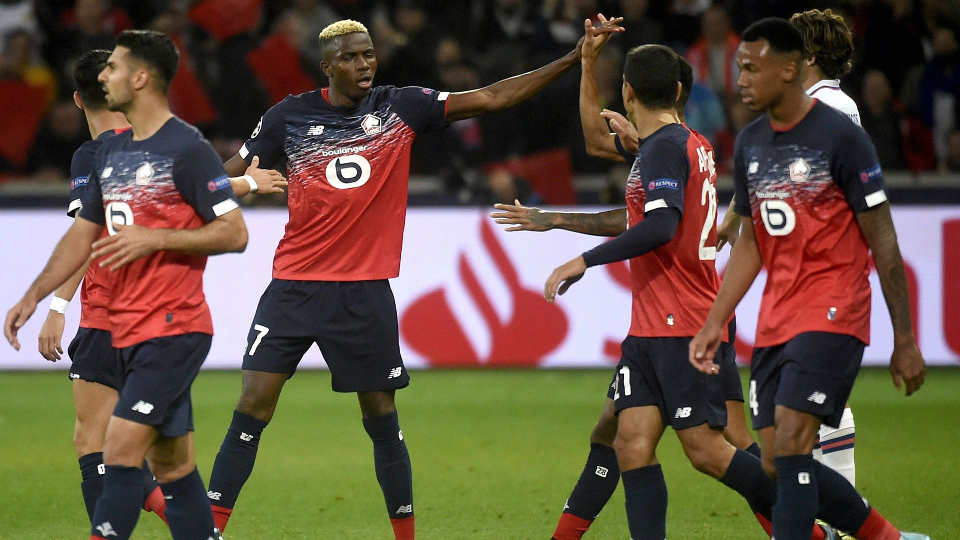 Victor Osimhen Lille Chelsea UEFA Champions League 02102019