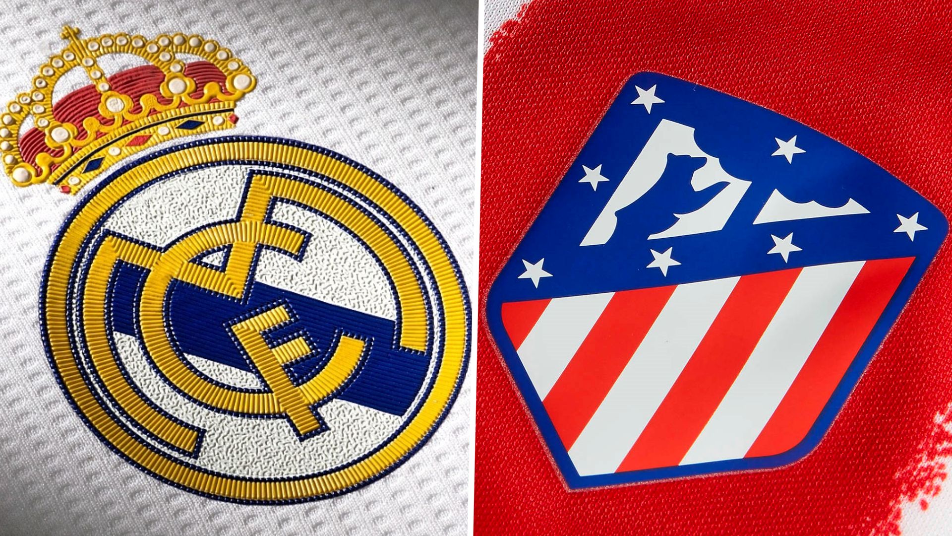 Real Madrid Atlético logos maillots
