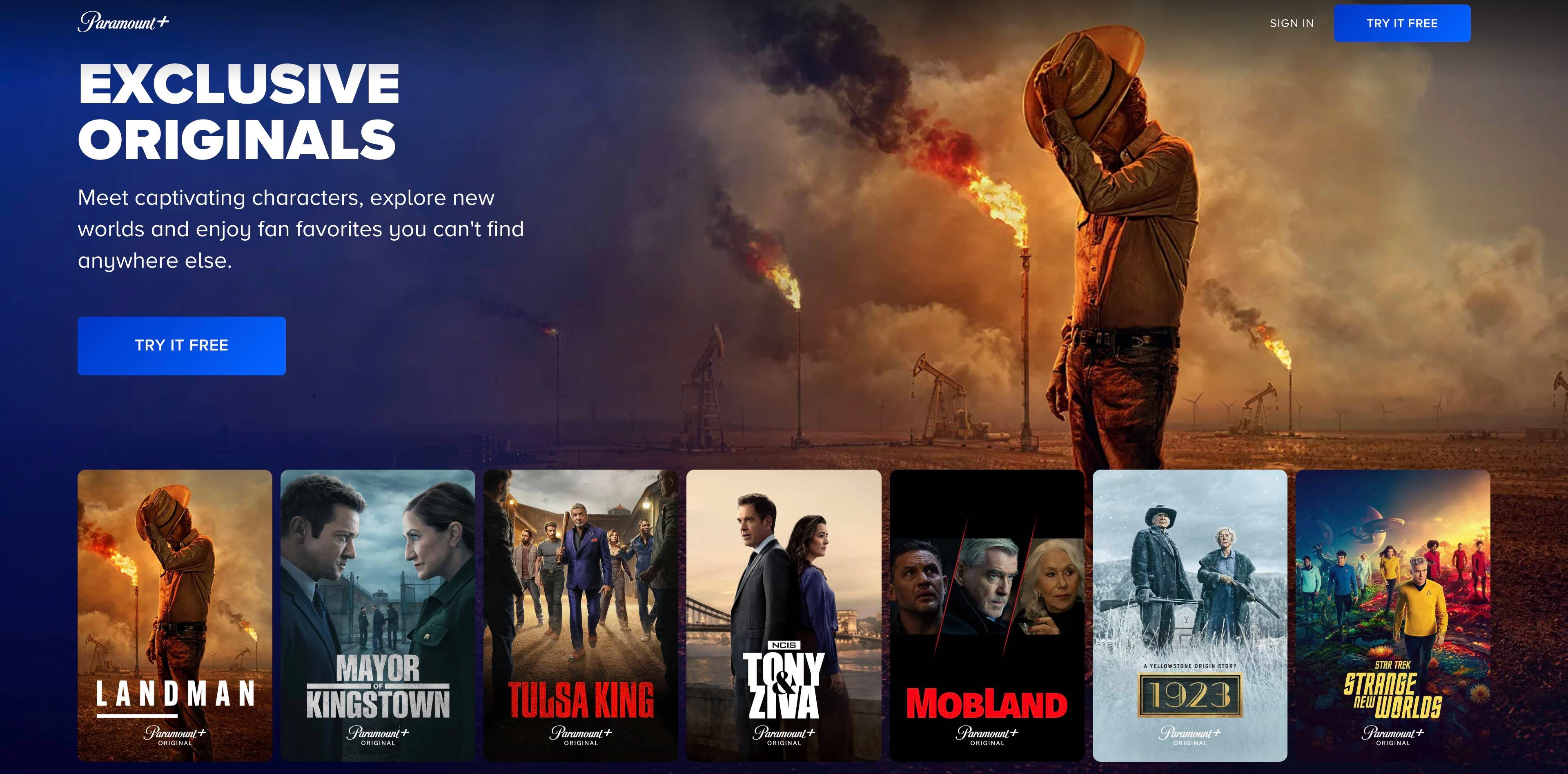 paramount plus exclusive originals