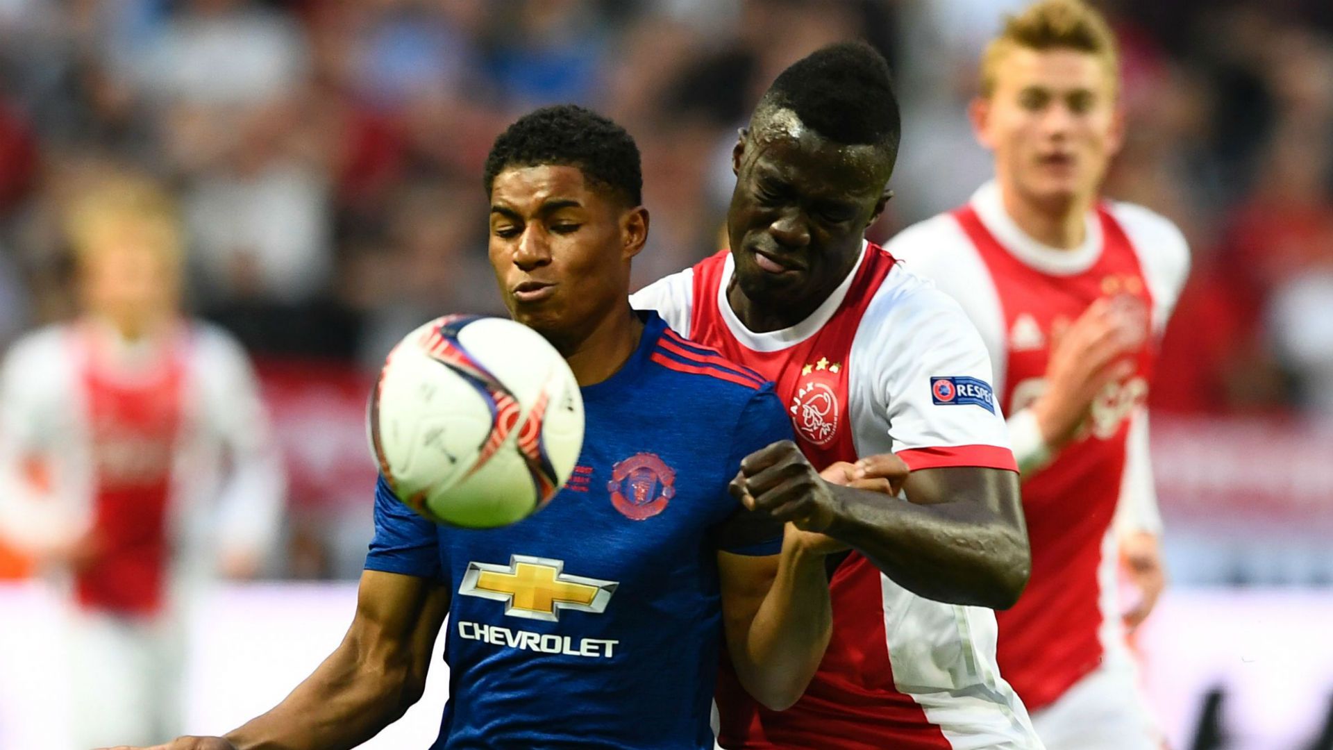 Marcus Rashford Manchester United Davinson Sanchez Ajax