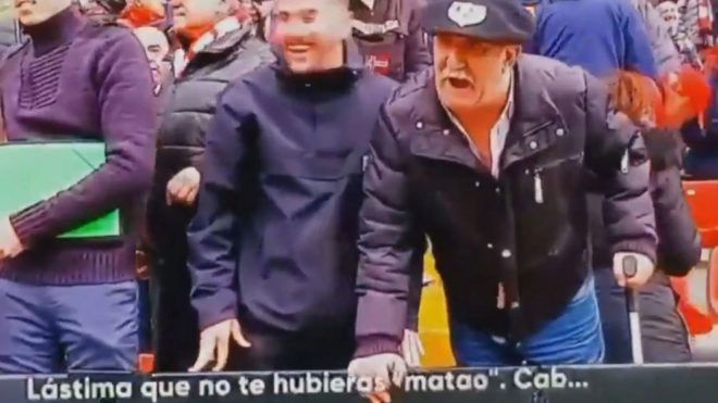 Marcelino, insultado en Vallecas.