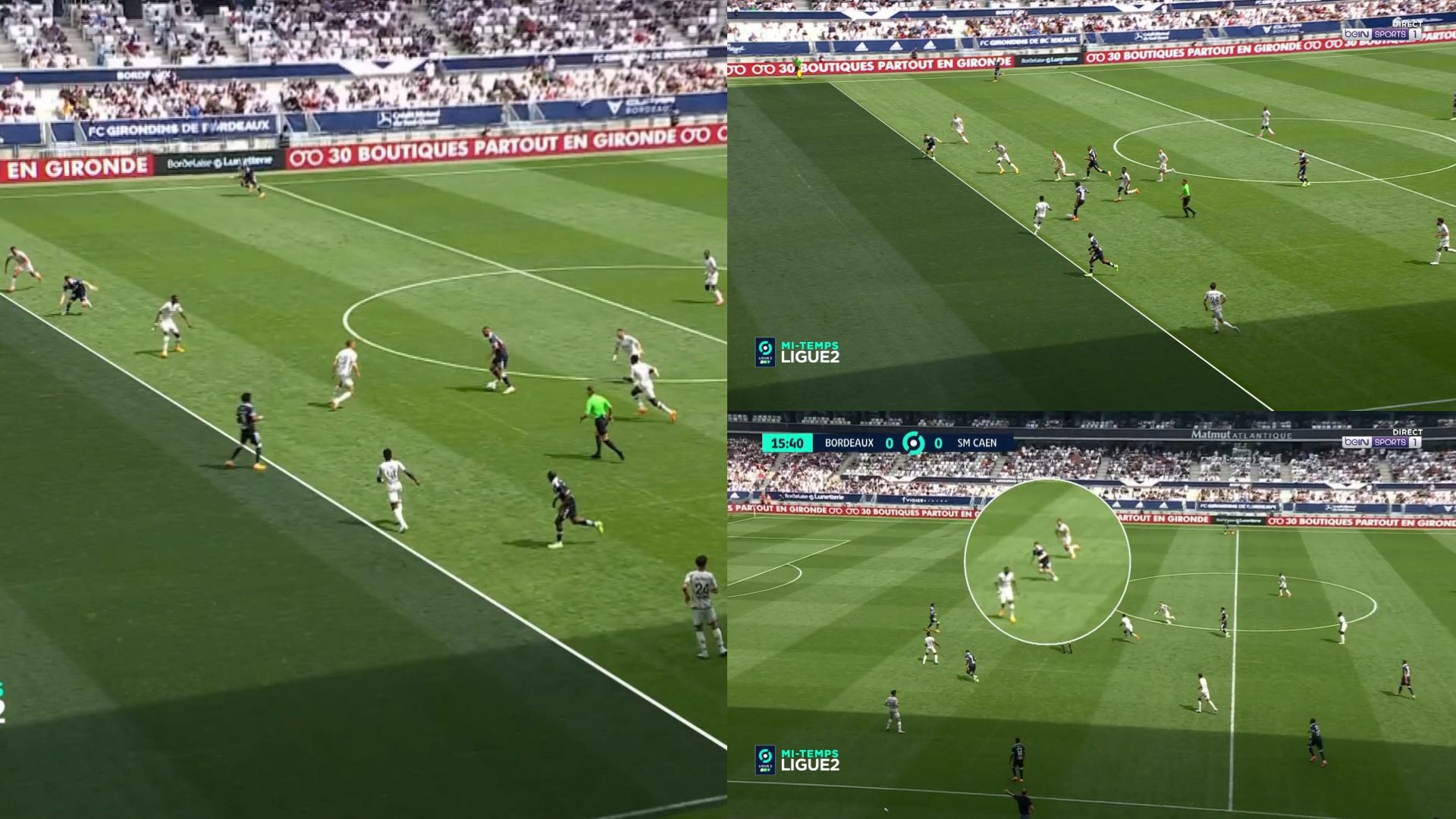 But double hors-jeu Girondins de Bordeaux Caen Ligue 2