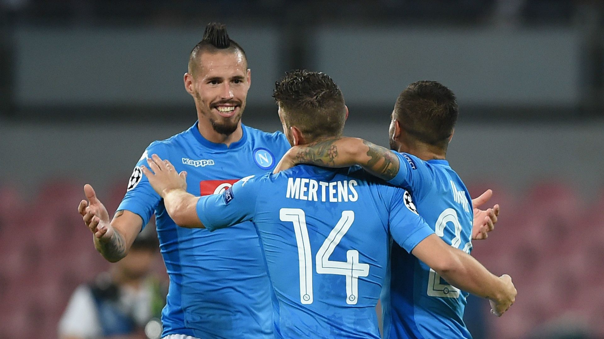 Marek Hamsik, Dries Mertens, Napoli, Feyenoord, UEFA Champions League, 26092017