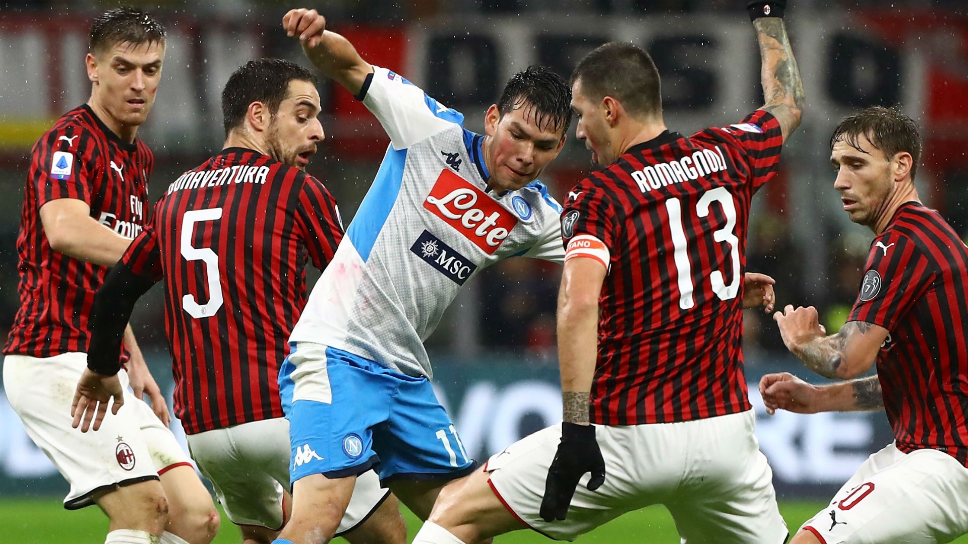 Lozano Milan Napoli Serie A