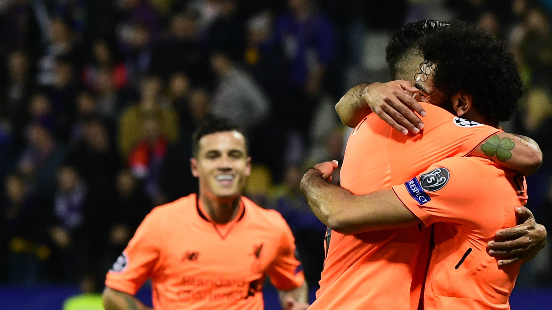 Philippe Coutinho Mohamed Salah Liverpool 17102017