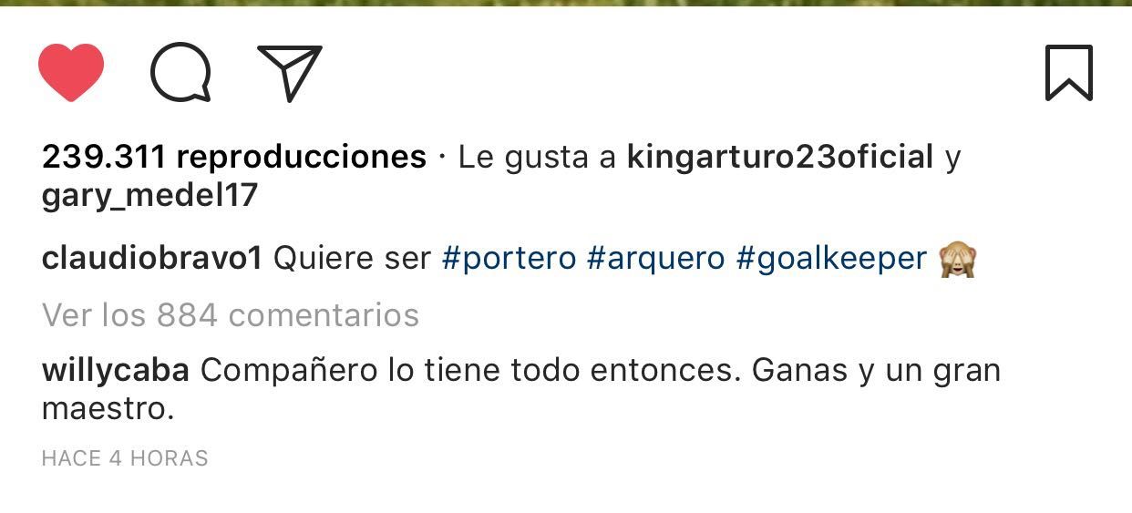 Willy Caballero message to Bravo
