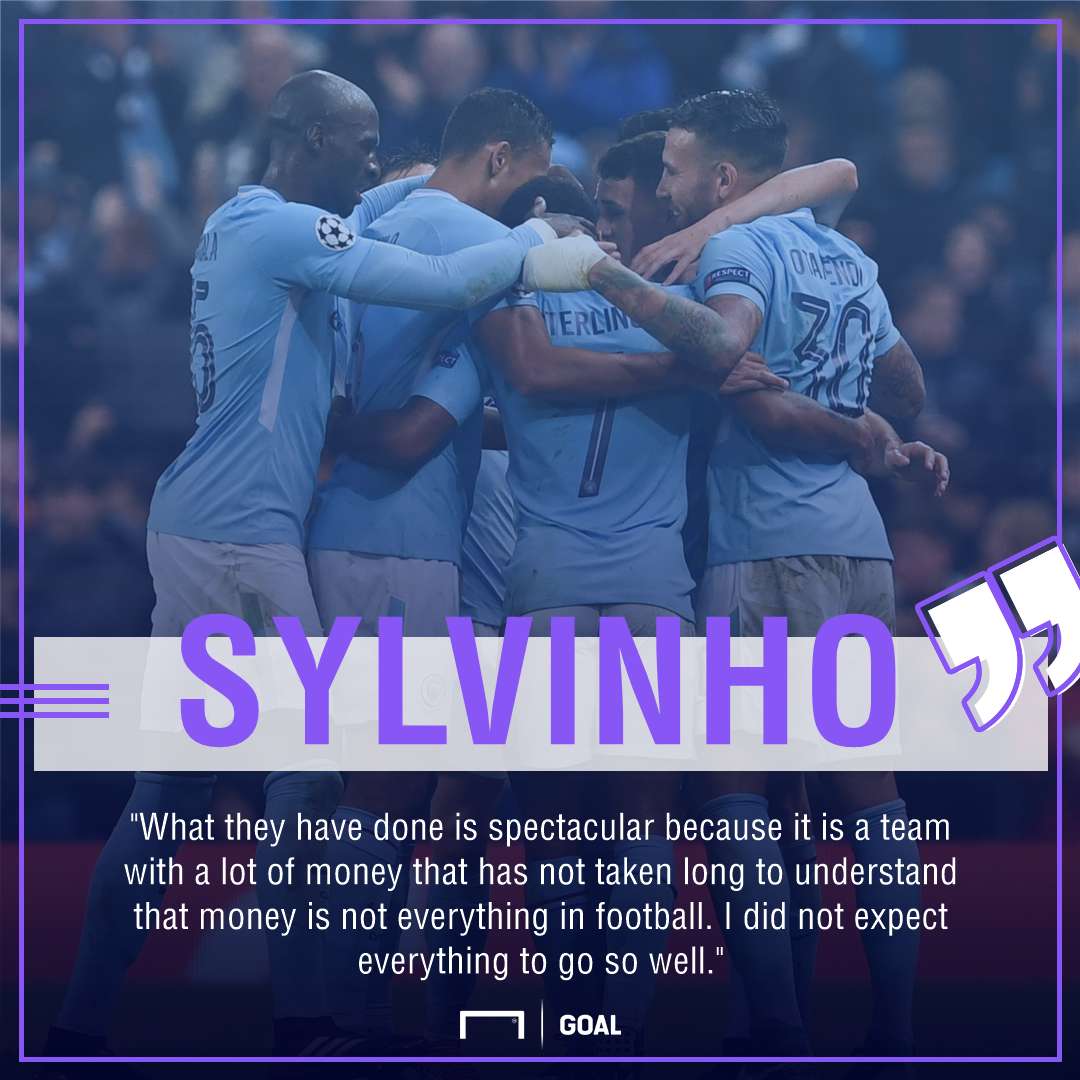 Sylvinho Manchester City progress