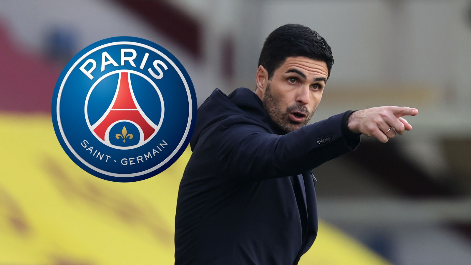 MIKEL ARTETA ARSENAL PSG LOGO GFX 23032021