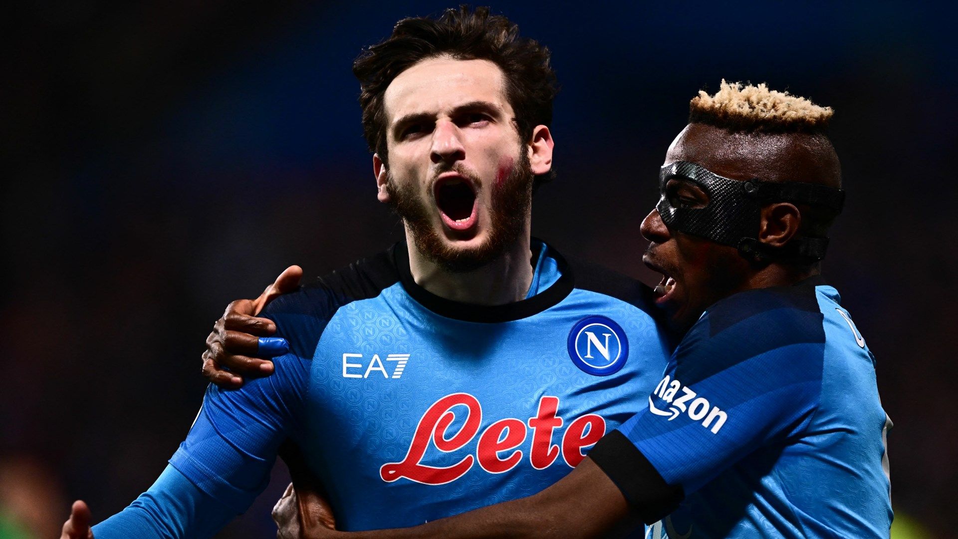 Kvaratskhelia Osimhen Sassuolo Napoli