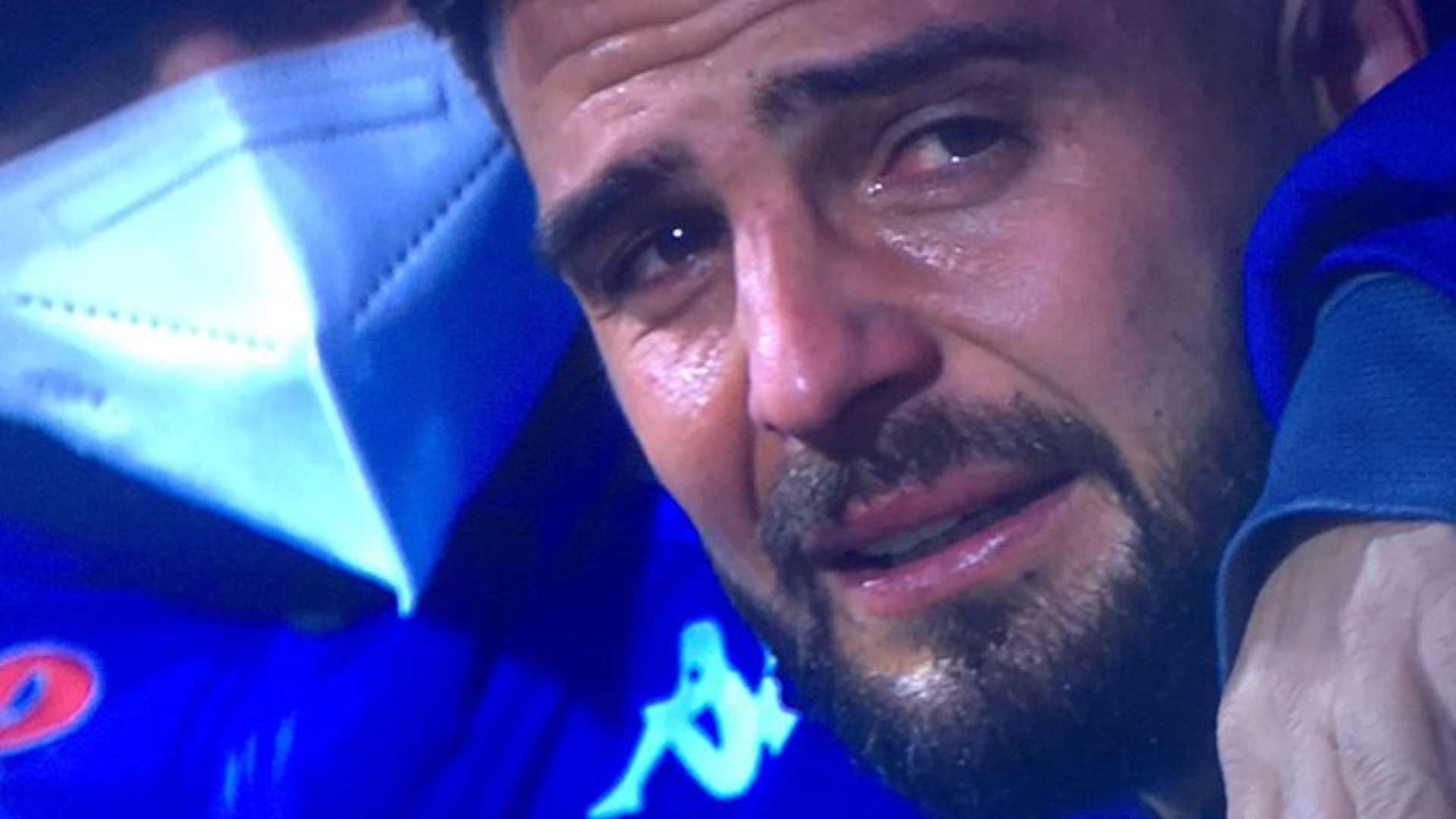 Lorenzo Insigne llorando vs Juventus