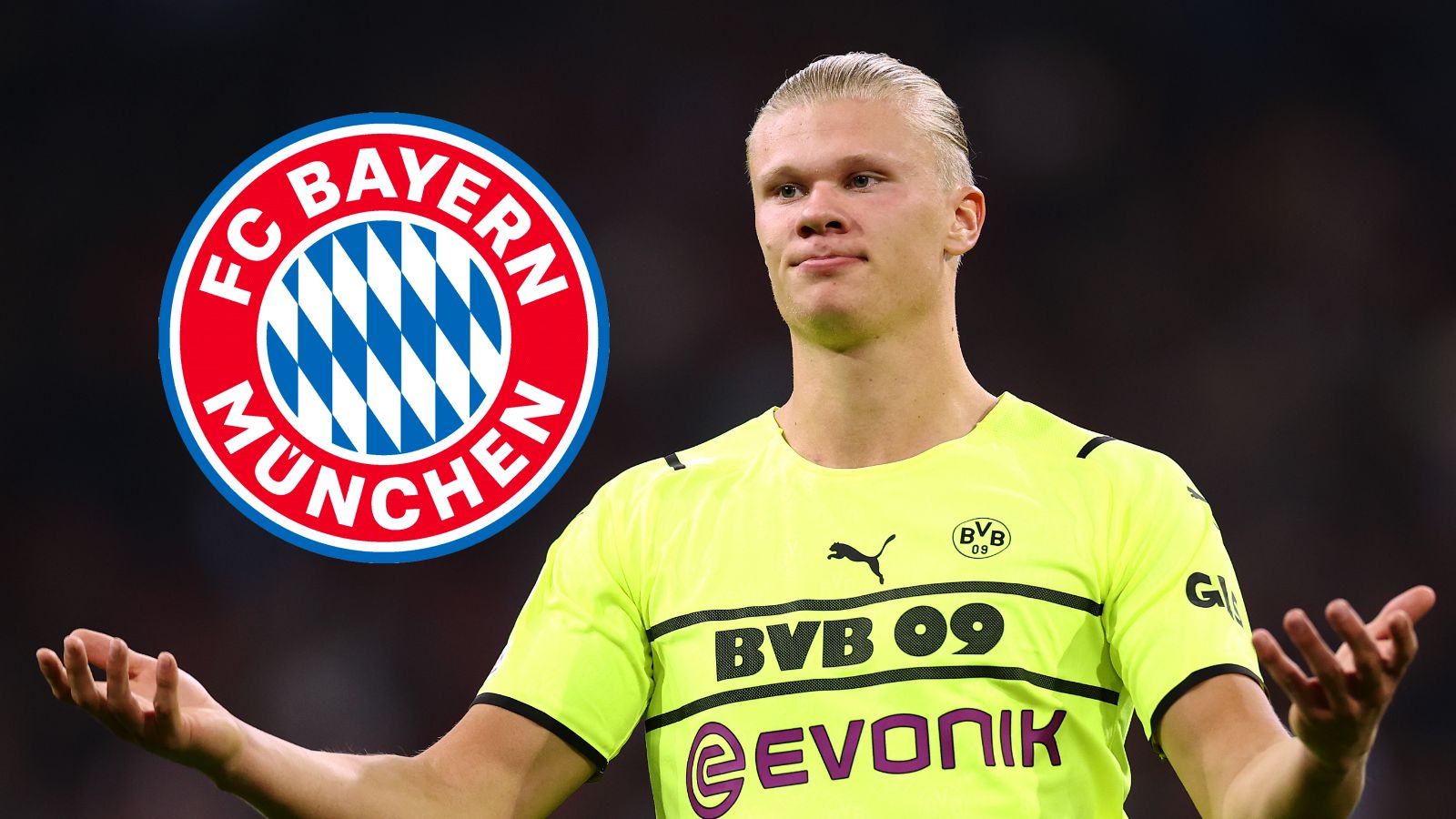 ERLING HAALAND BVB FC BAYERN FCB GFX