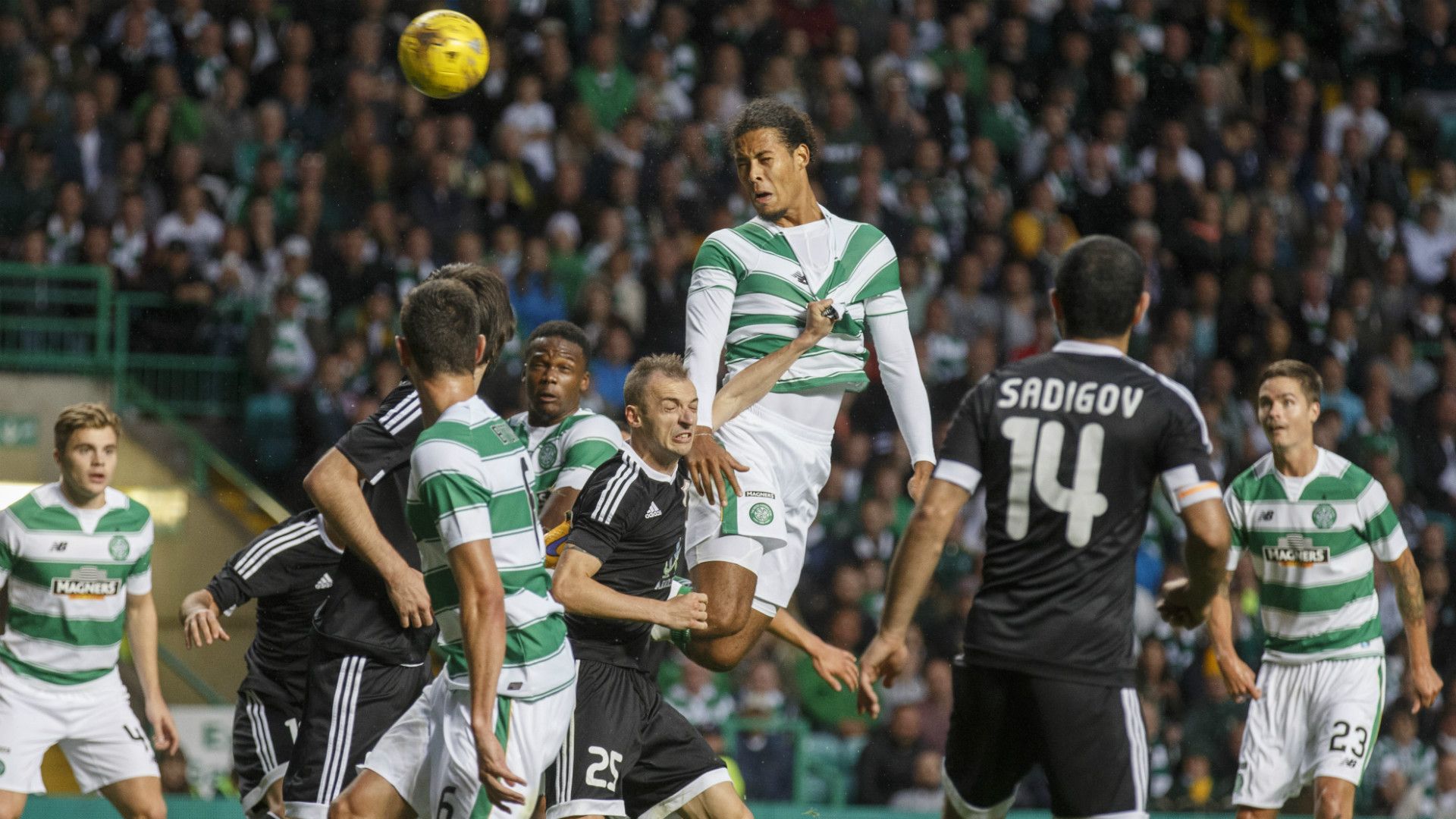 Virgil van Dijk Celtic Qarabag 29072015