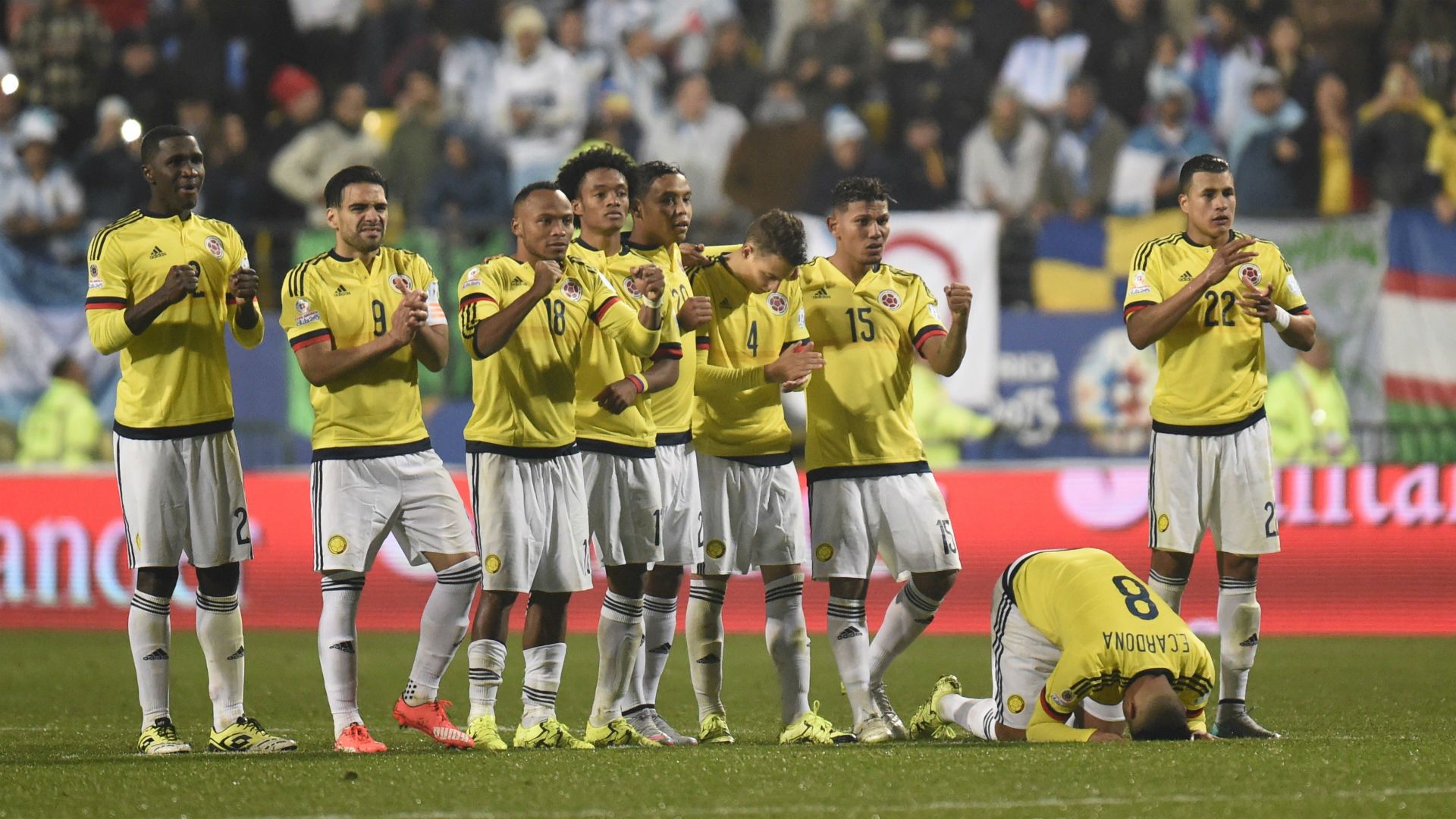Colombia penalties v Argentina