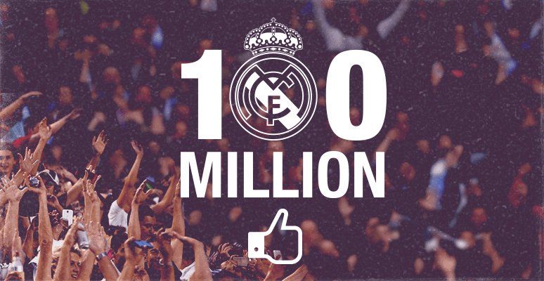 Real Madrid 100 million Facebook