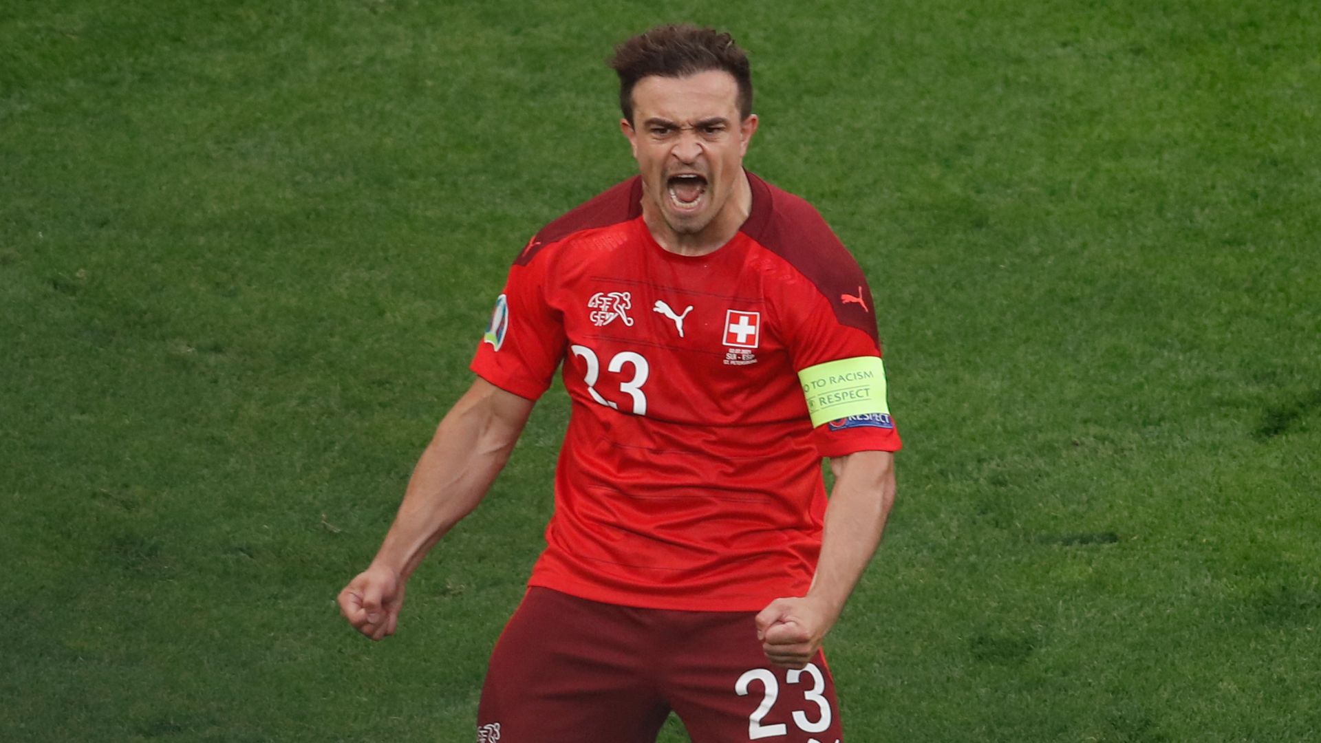 Xherdan Shaqiri Tor Jubel Emotionen Schweiz Spanien EM 2021 LIVE